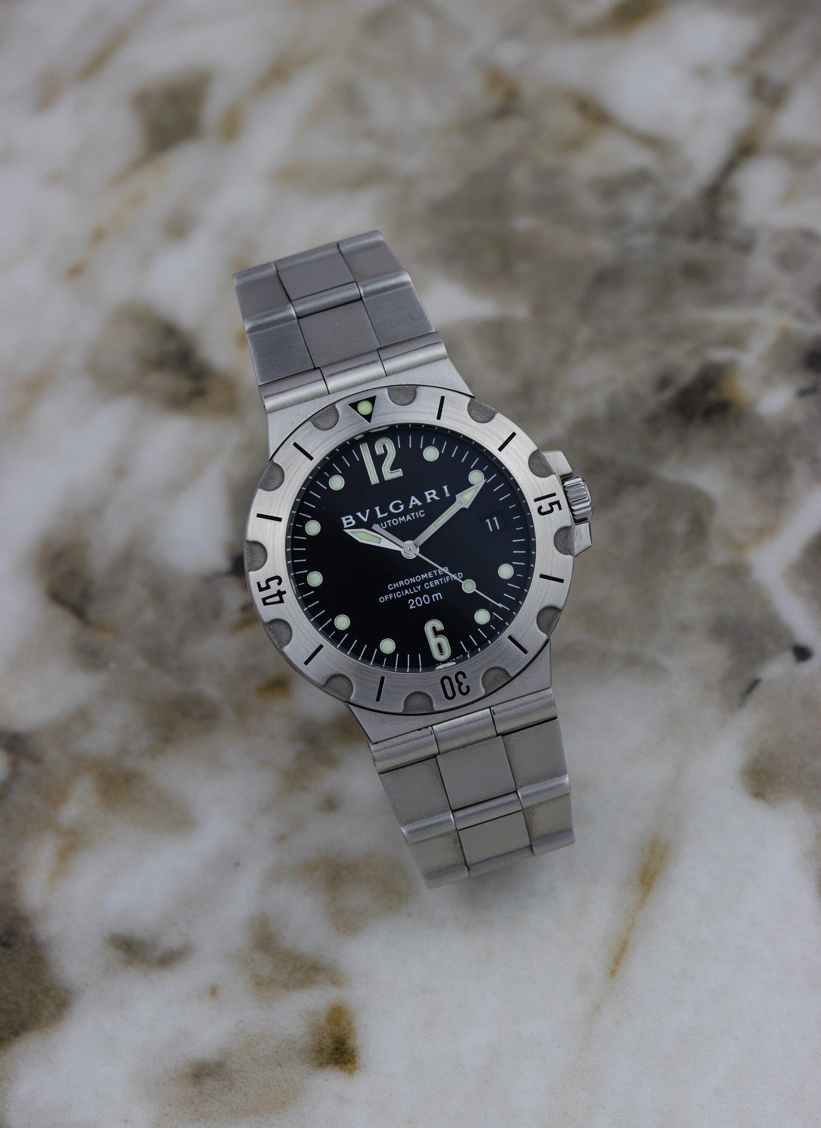 2006 Bulgari Diagono Scuba SD38S Full Set