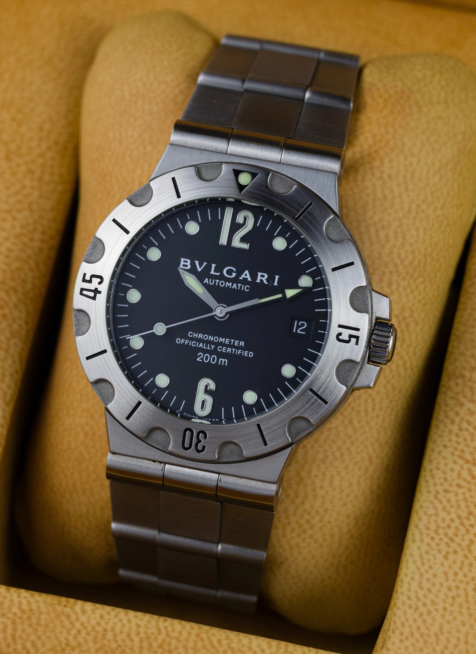 2006 Bulgari Diagono Scuba SD38S Full Set