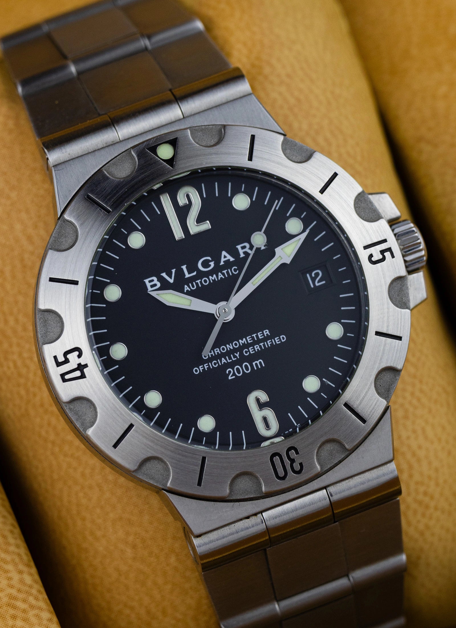 2006 Bulgari Diagono Scuba SD38S Full Set