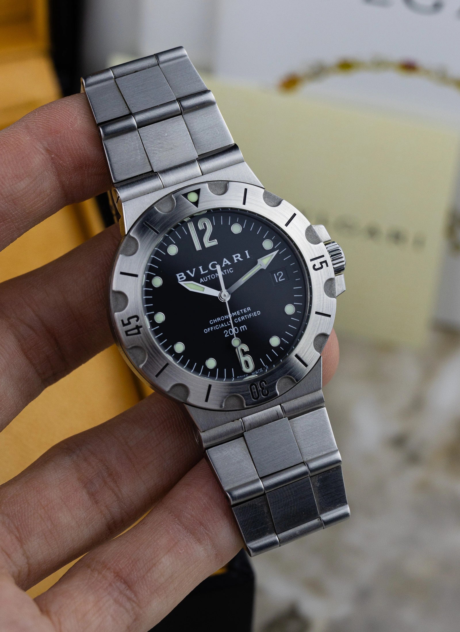 2006 Bulgari Diagono Scuba SD38S Full Set