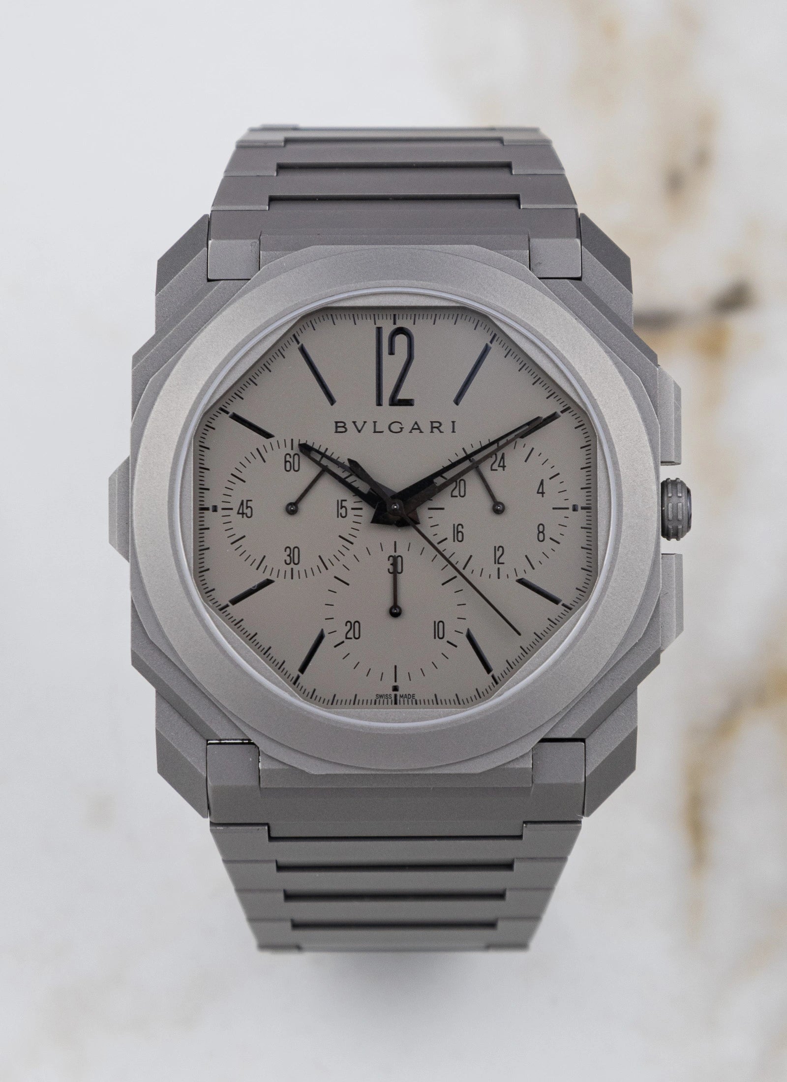 2020 BVLGARI Octo Finissimo Titanium Chronograph GMT 103068