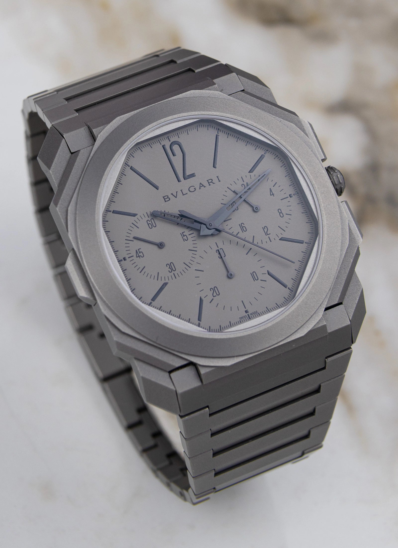 2020 BVLGARI Octo Finissimo Titanium Chronograph GMT 103068