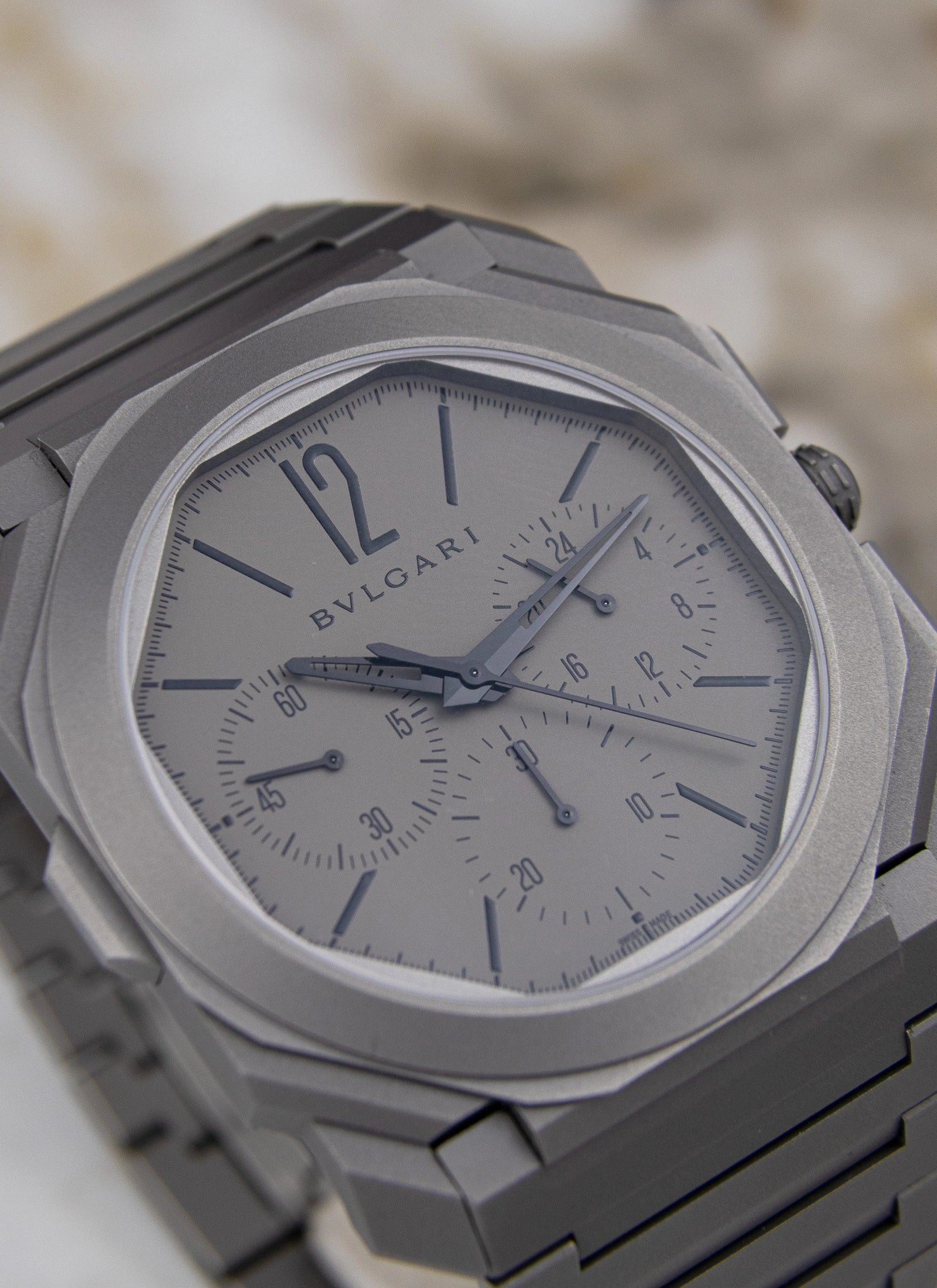 2020 BVLGARI Octo Finissimo Titanium Chronograph GMT 103068