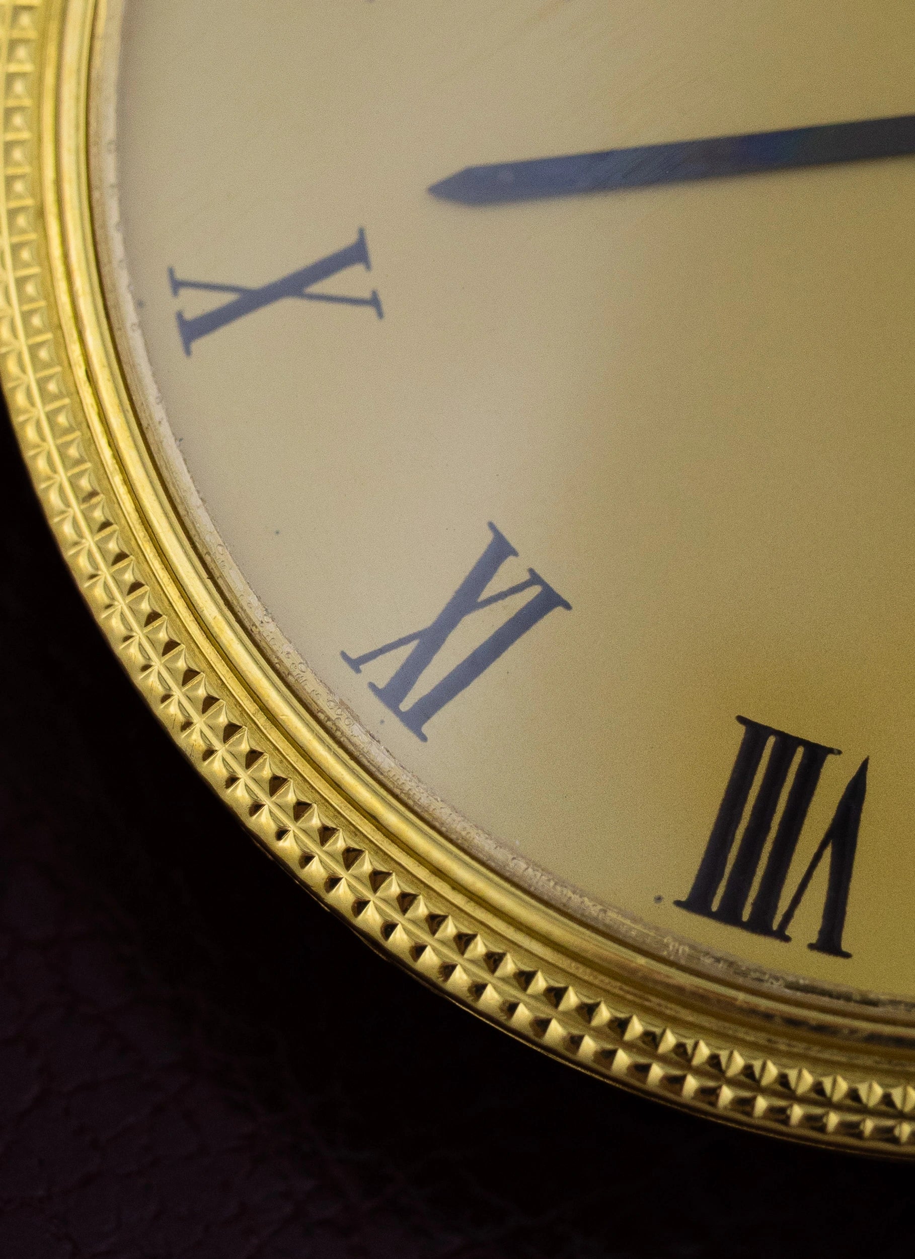1970s 18K Patek Philippe Calatrava 3590 Clous de Paris Sigma Roman Dial