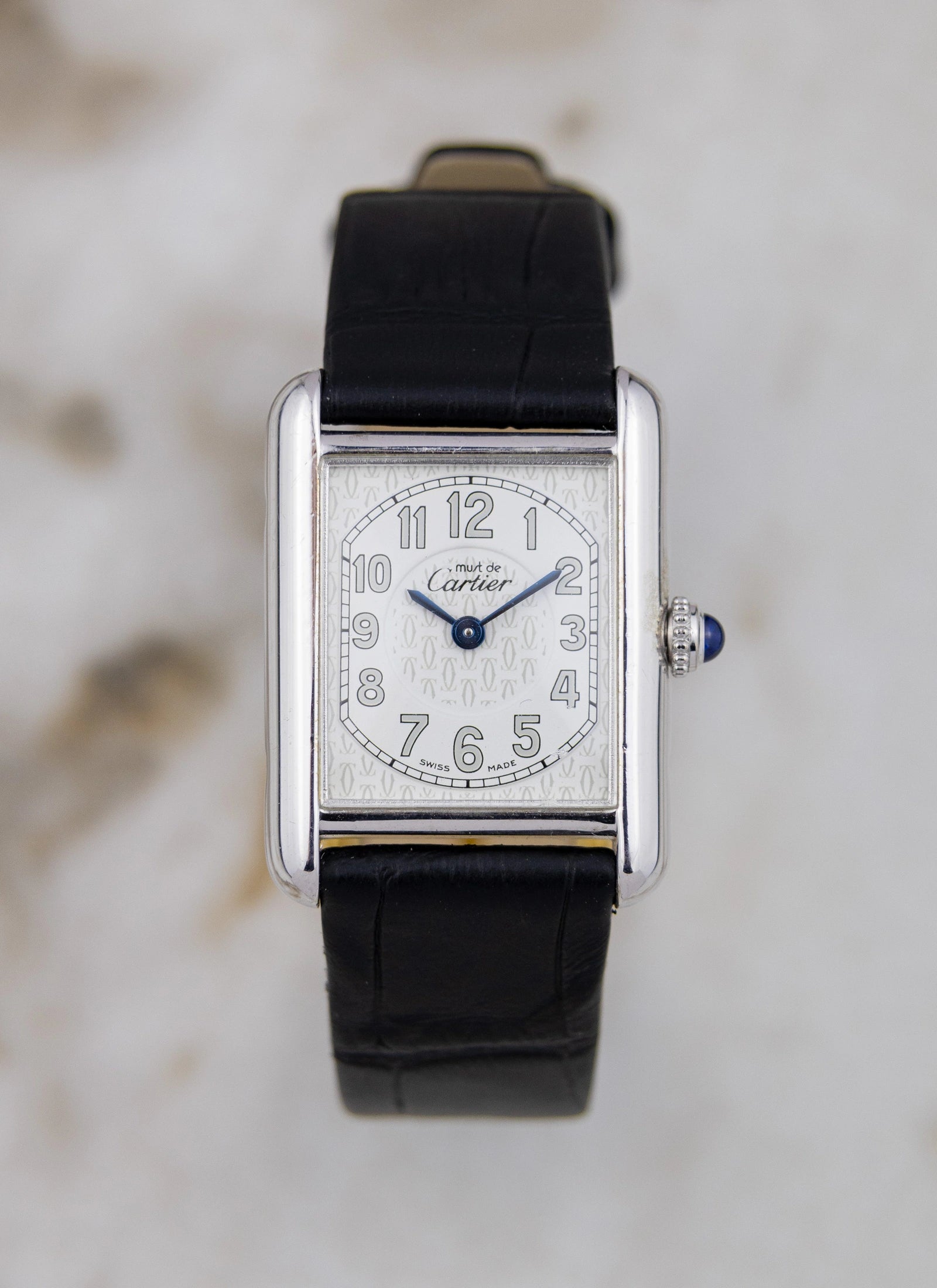 1990s Lady Must De Cartier Tank 2416 Silver