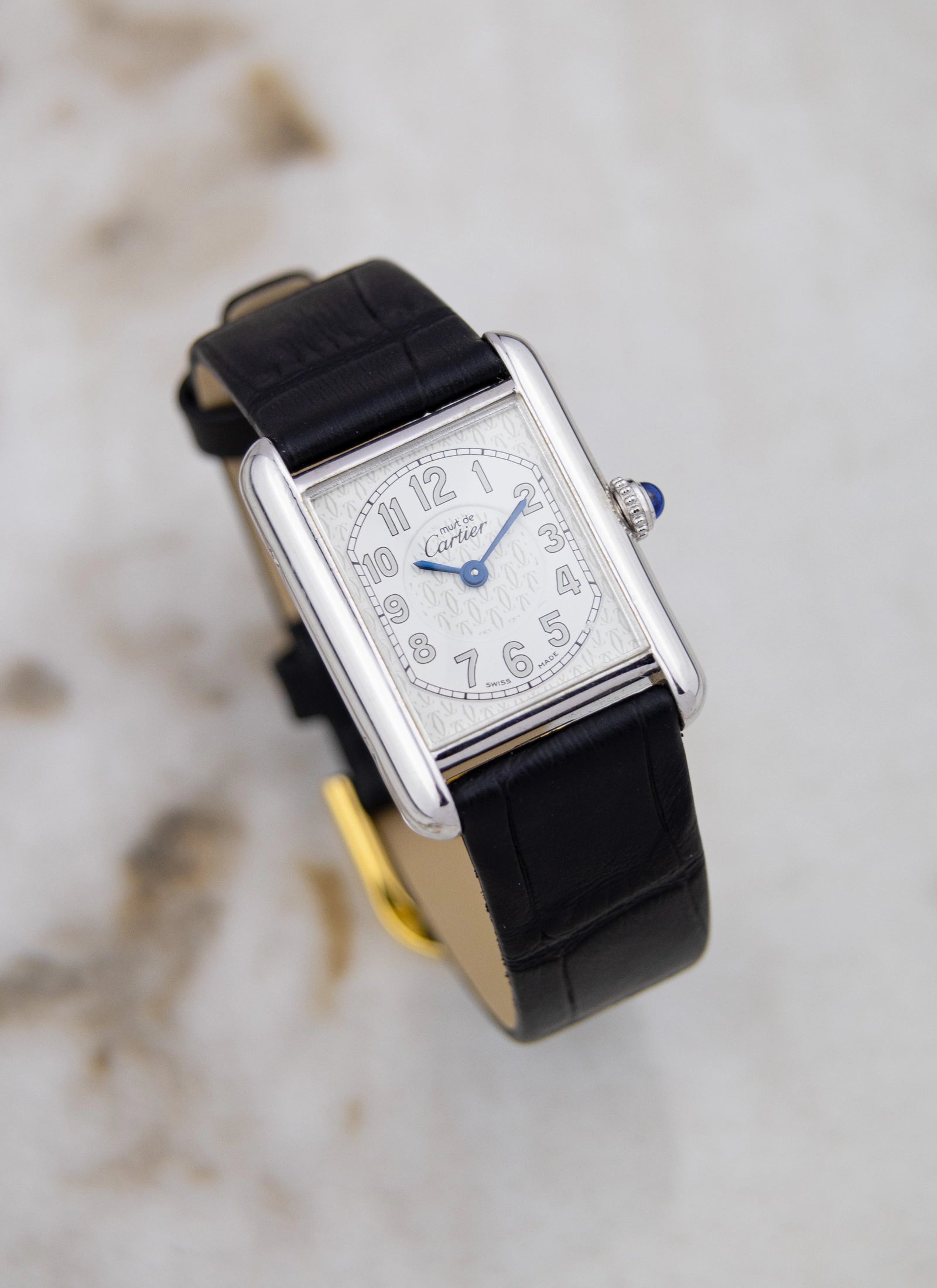 1990s Lady Must De Cartier Tank 2416 Silver