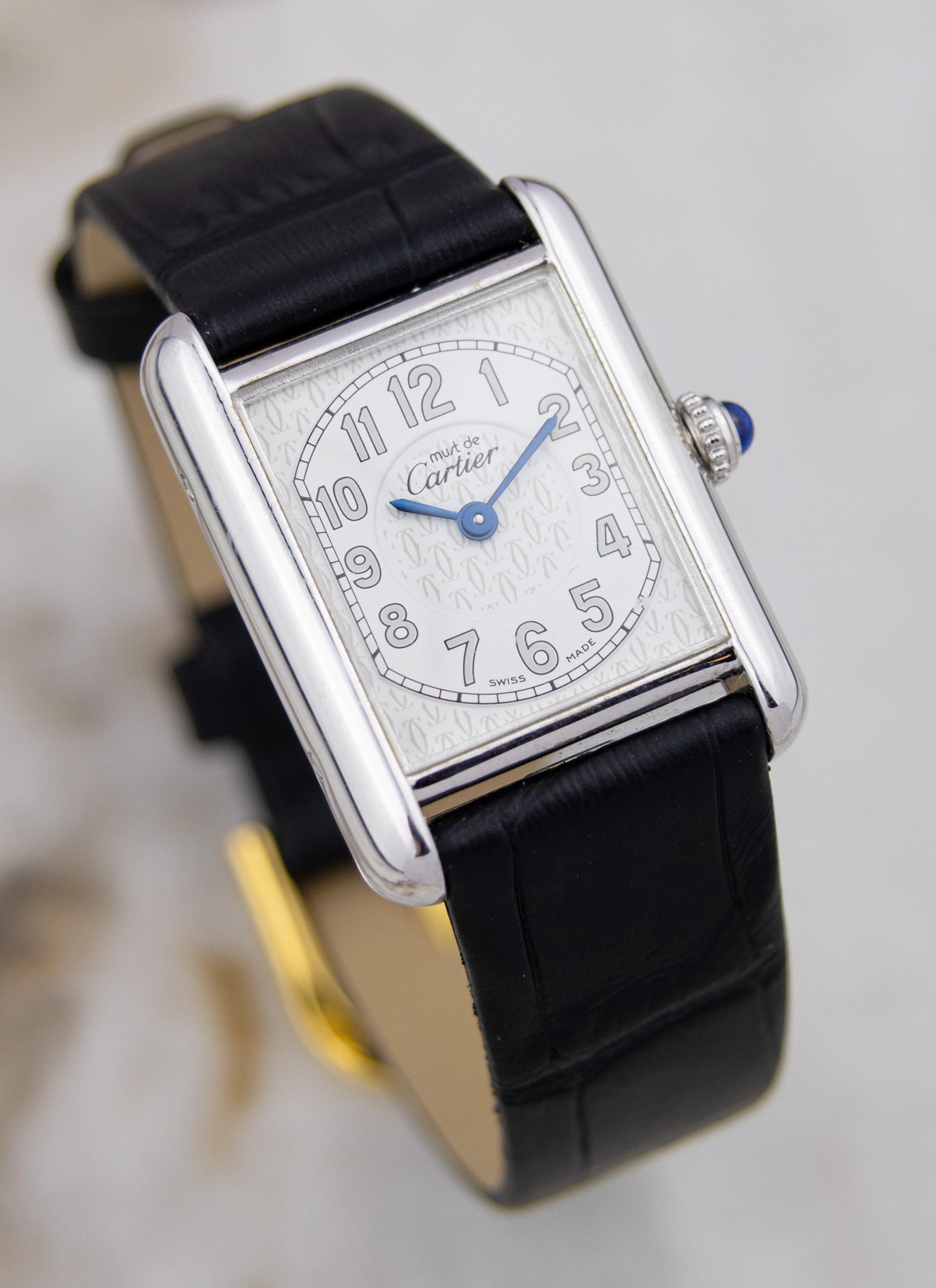 1990s Lady Must De Cartier Tank 2416 Silver