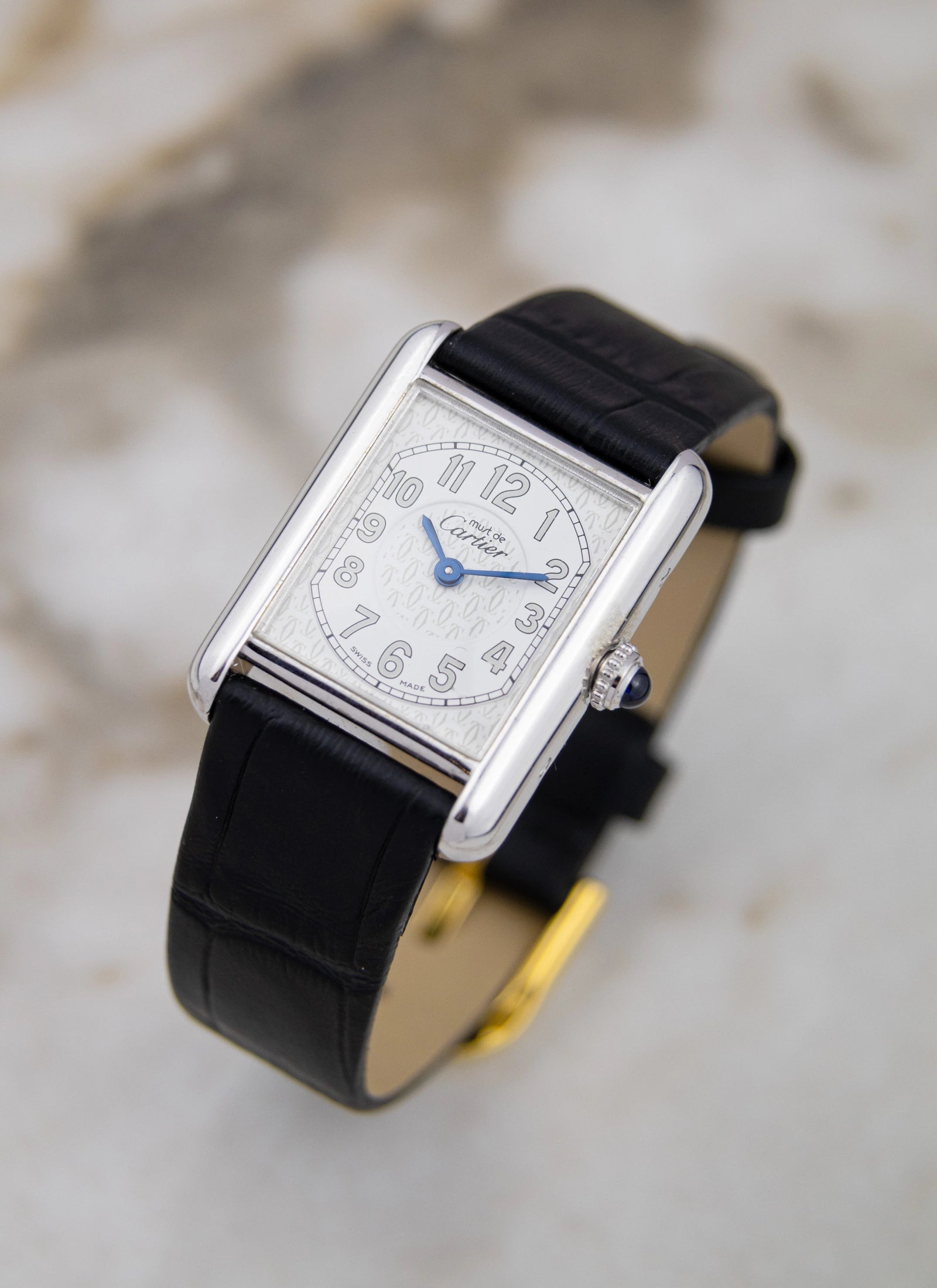 1990s Lady Must De Cartier Tank 2416 Silver