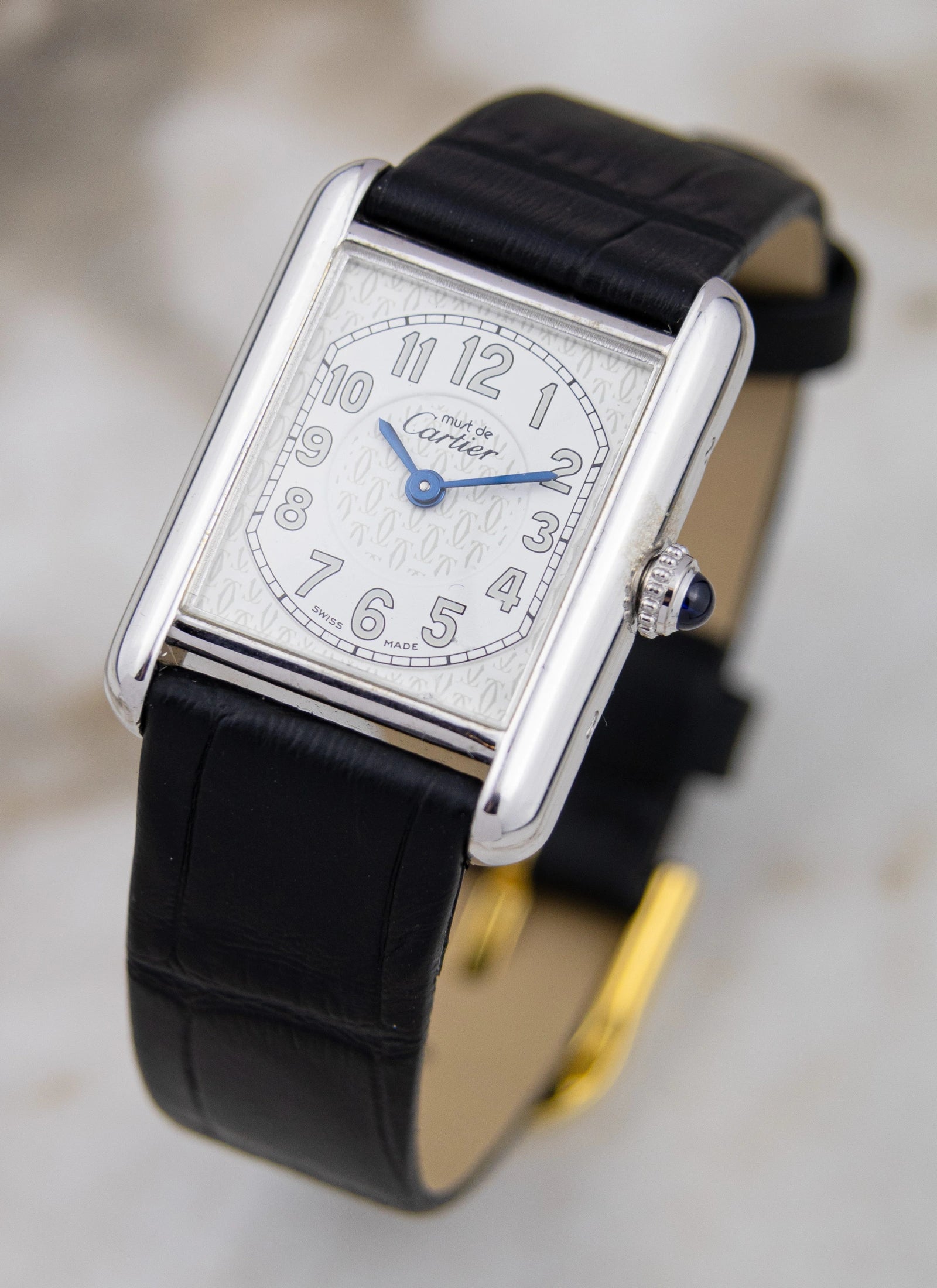 1990s Lady Must De Cartier Tank 2416 Silver