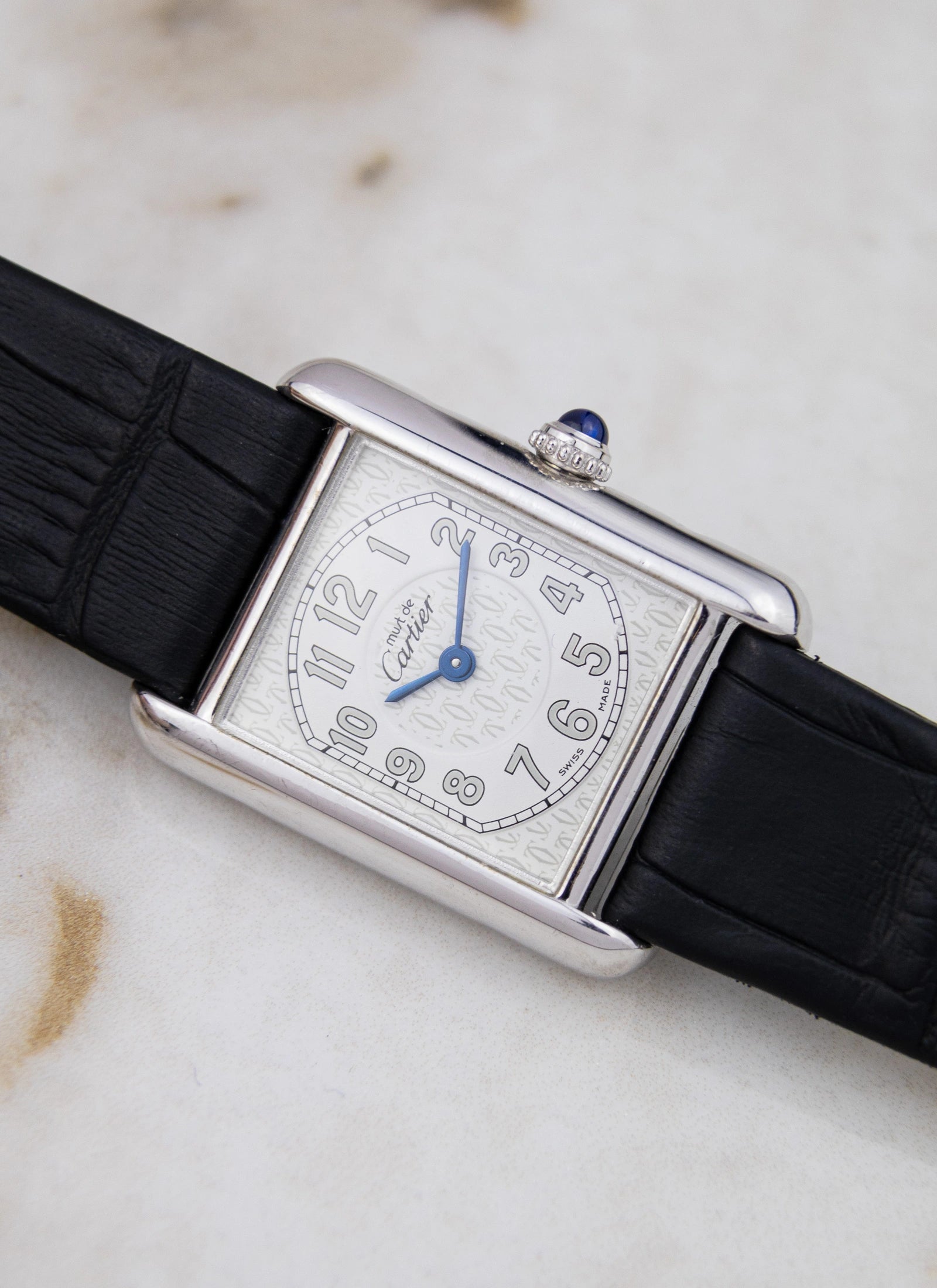 1990s Lady Must De Cartier Tank 2416 Silver