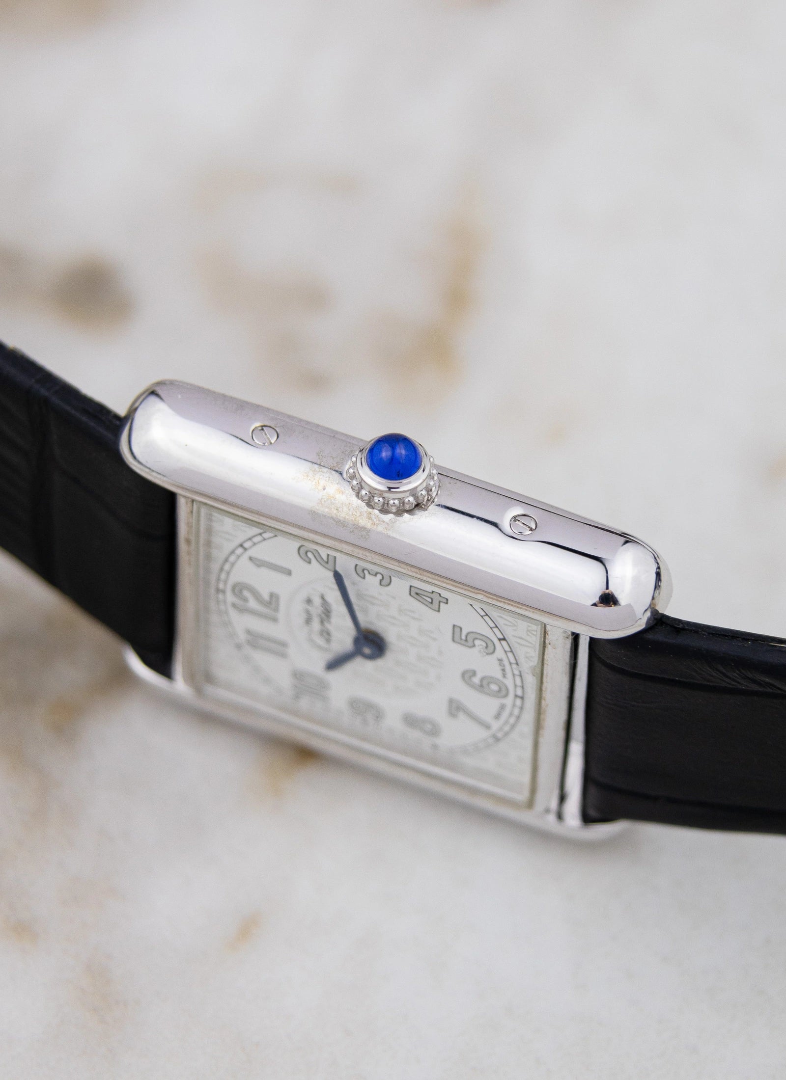 1990s Lady Must De Cartier Tank 2416 Silver