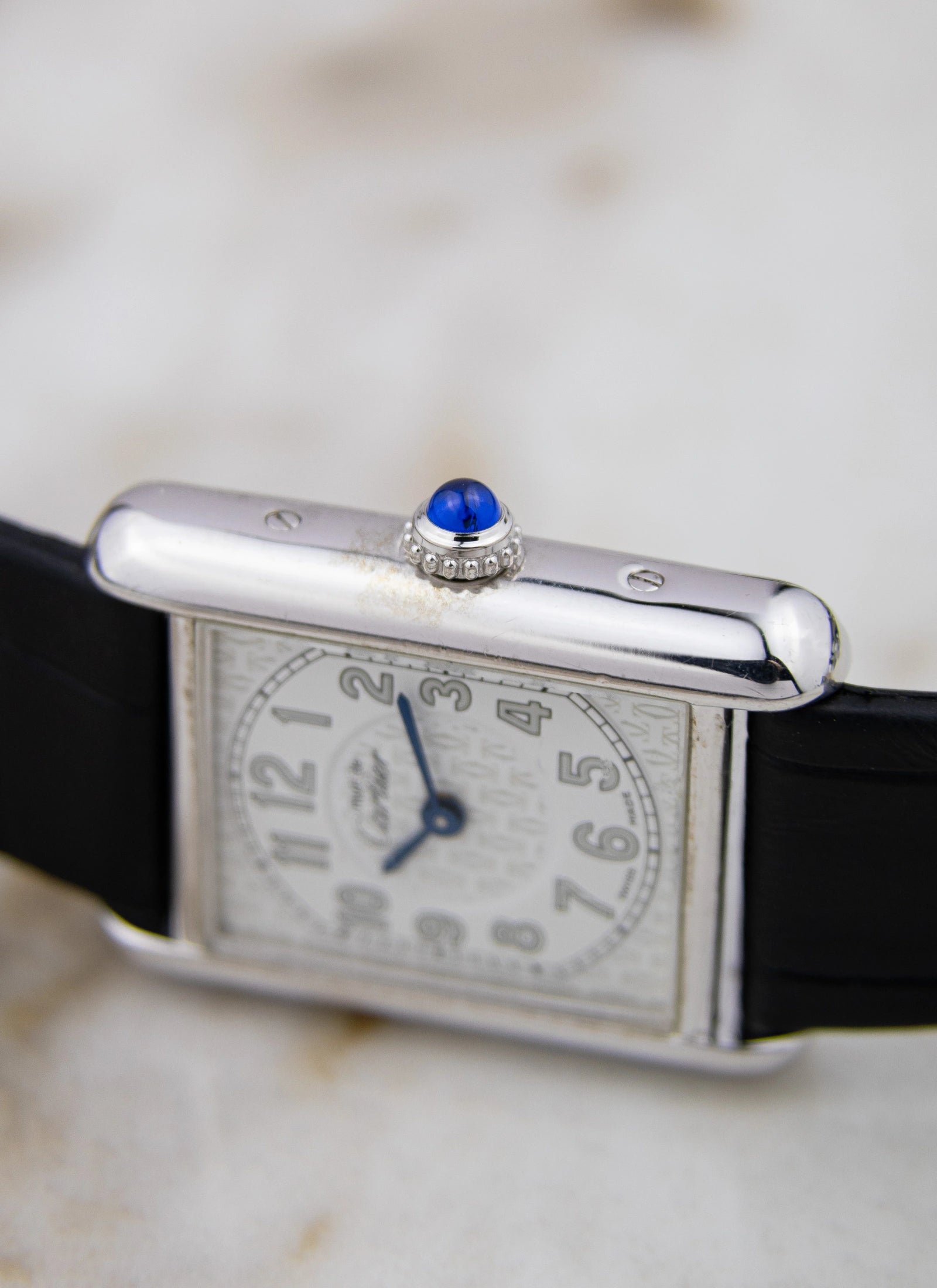 1990s Lady Must De Cartier Tank 2416 Silver