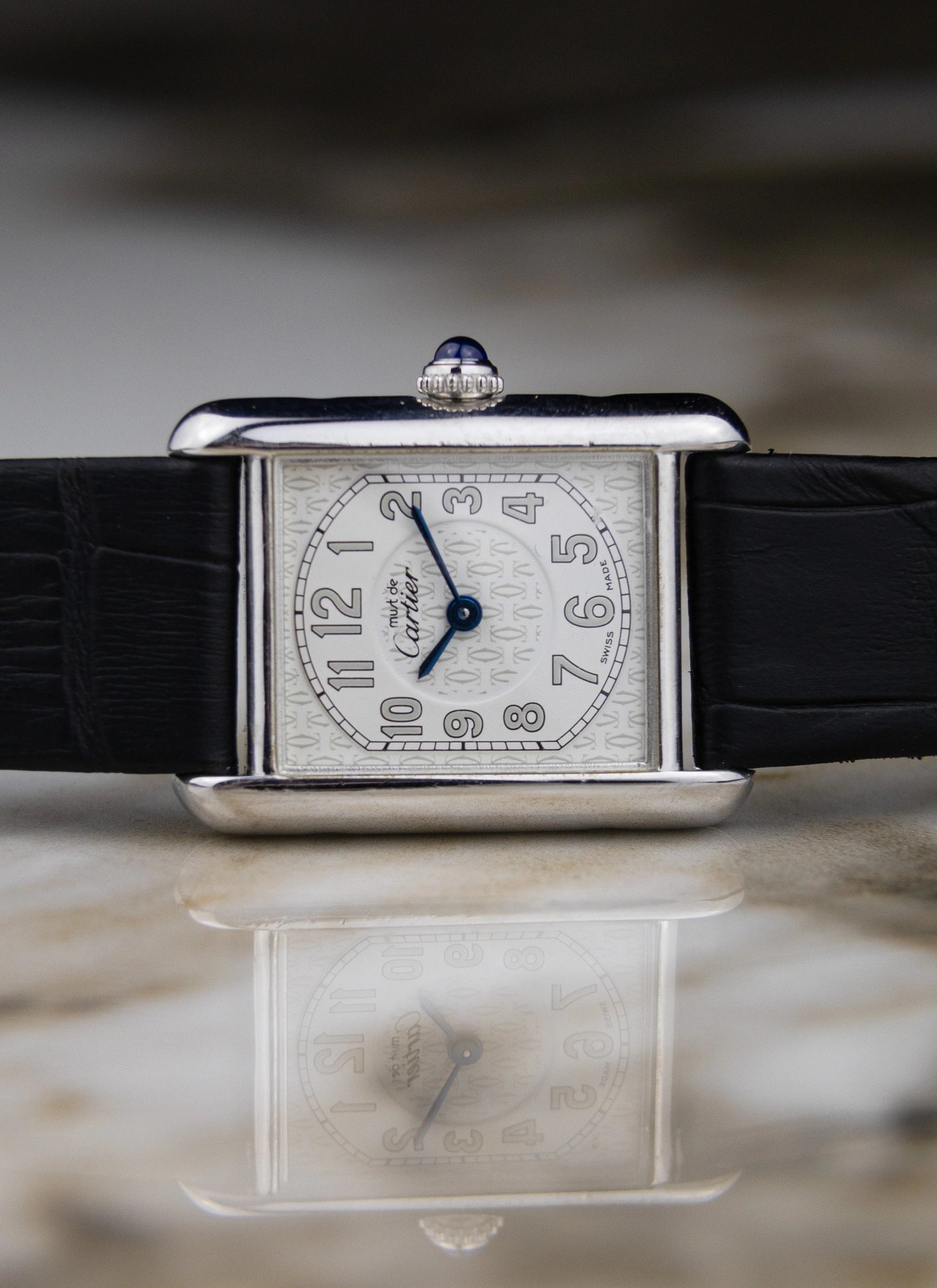 1990s Lady Must De Cartier Tank 2416 Silver