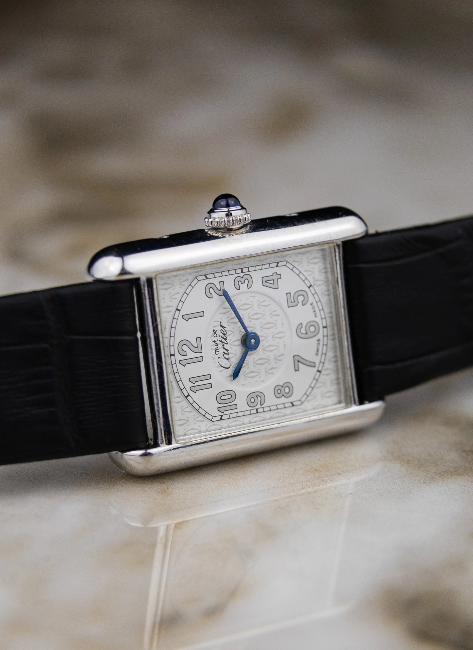 1990s Lady Must De Cartier Tank 2416 Silver