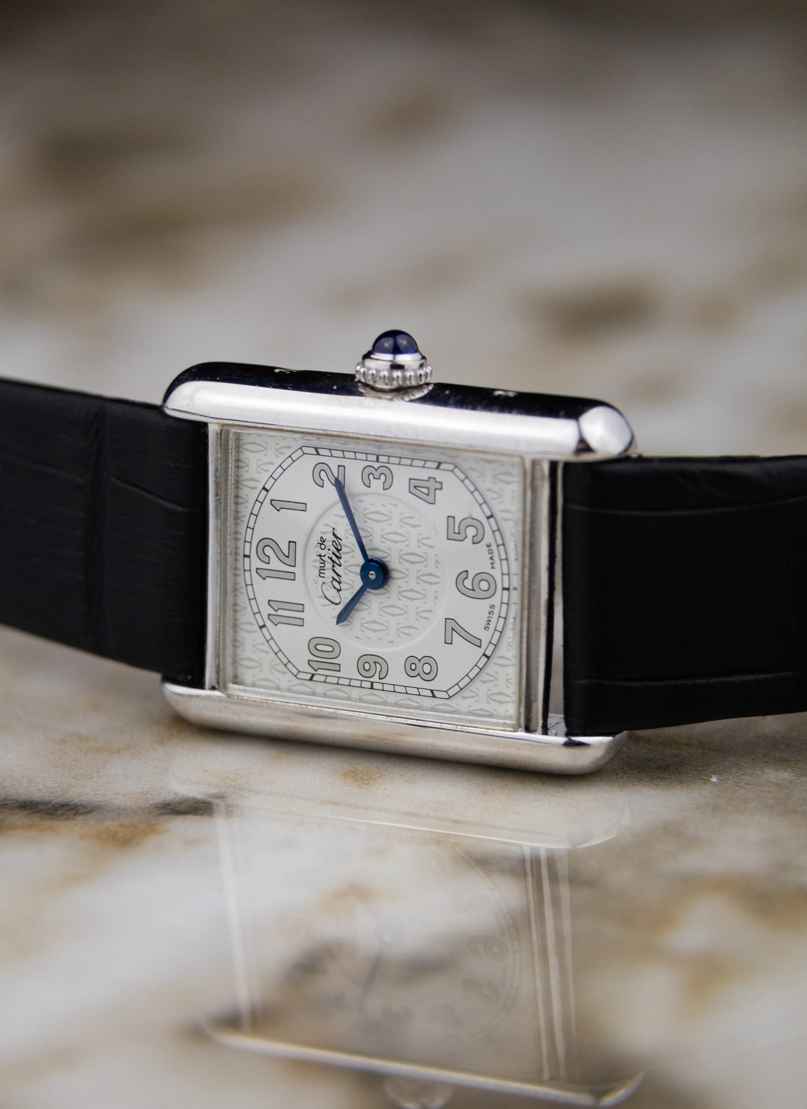 1990s Lady Must De Cartier Tank 2416 Silver