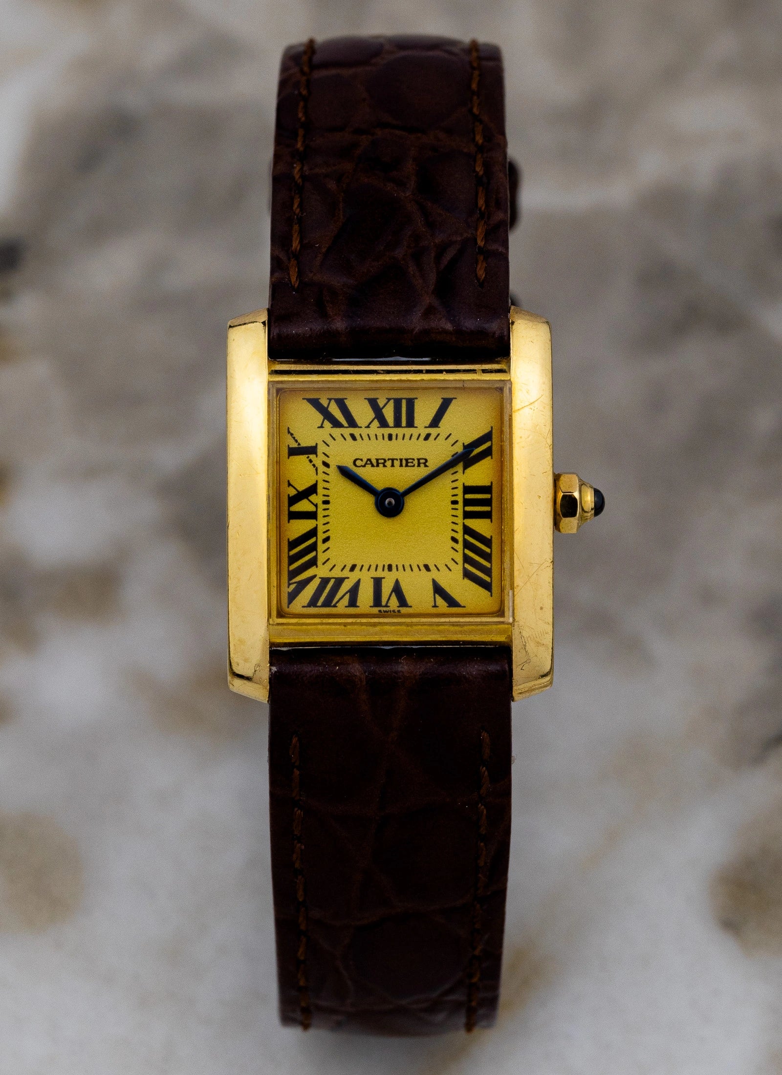 2000s 18K Cartier Tank Francaise 1820