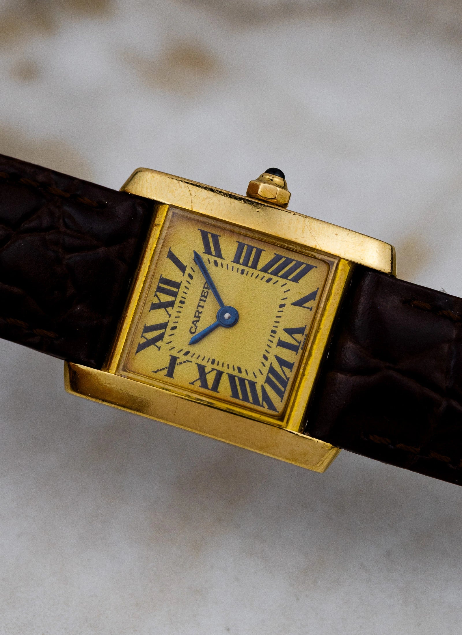 2000s 18K Cartier Tank Francaise 1820