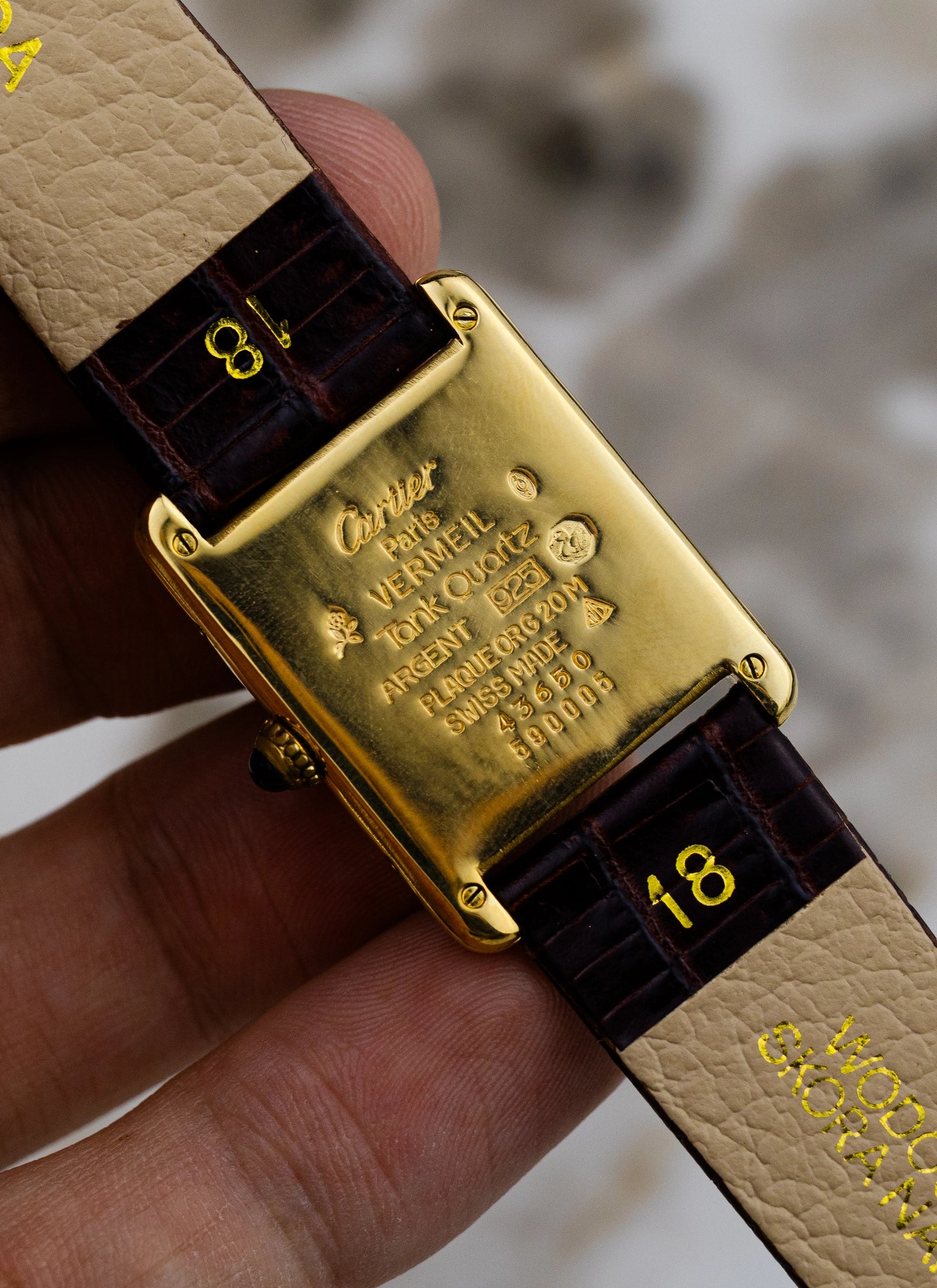 [Reserved] 1990s Cartier Tank Must De Ivory Ref. 590005