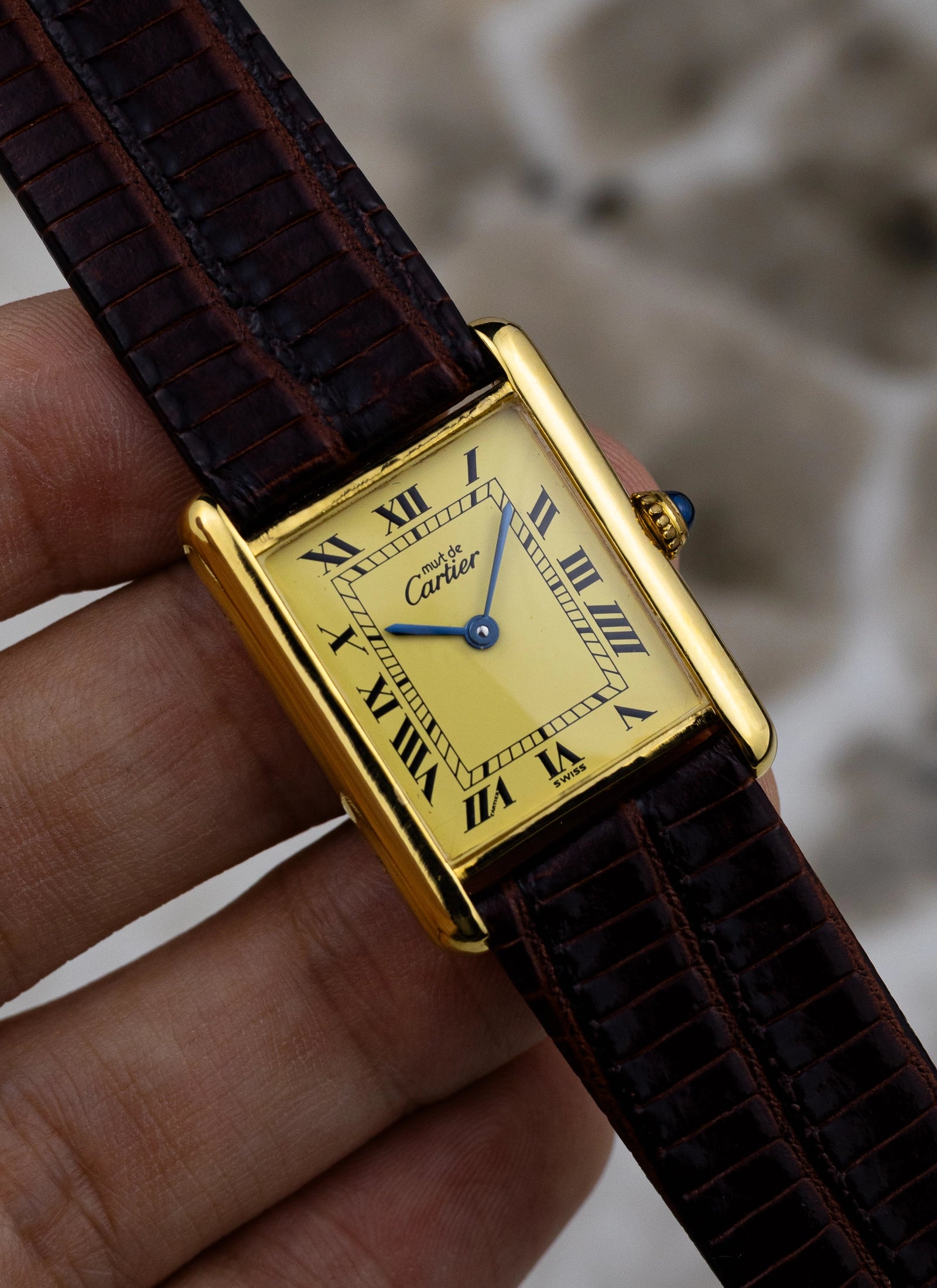 [Reserved] 1990s Cartier Tank Must De Ivory Ref. 590005