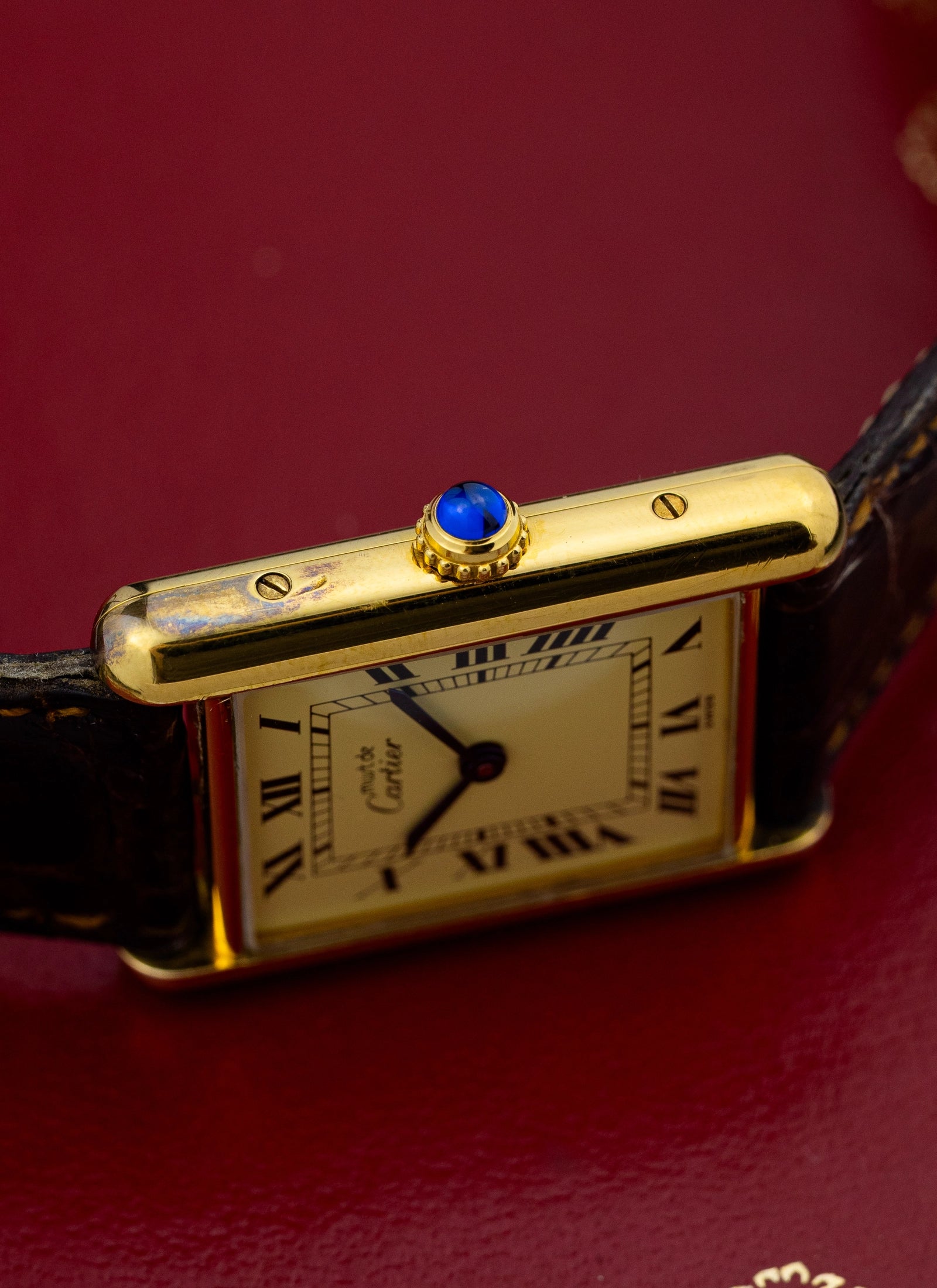 1990s Cartier Tank Must De Ivory Ref. 590005 Full Set