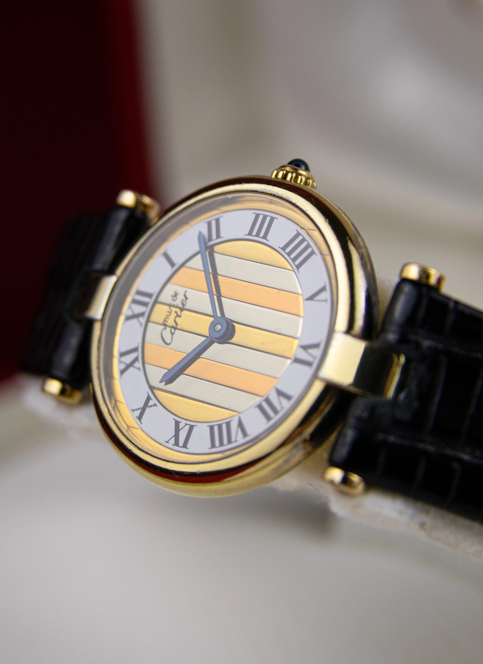 1989 Must De Cartier Vendome Trinity Dial