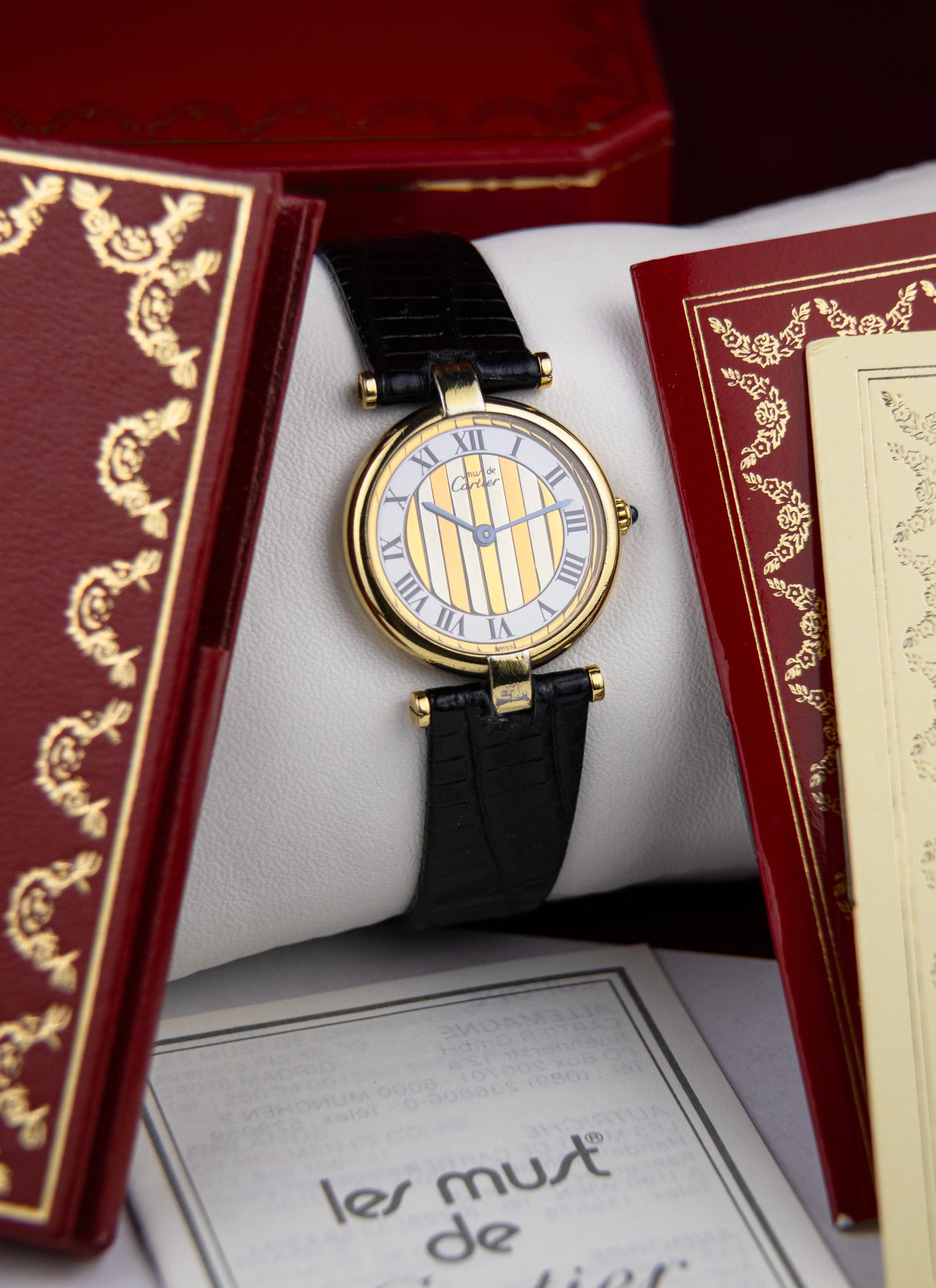 1989 Must De Cartier Vendome Trinity Dial