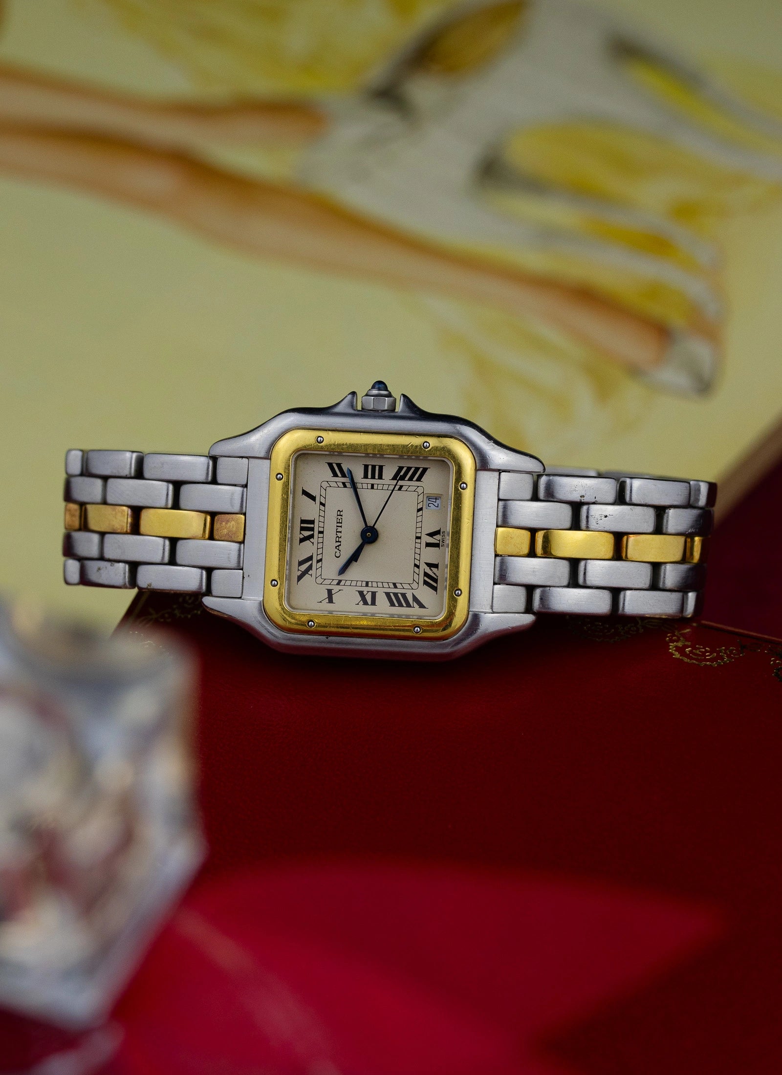 1990s Cartier Panthere Date Quartz Box