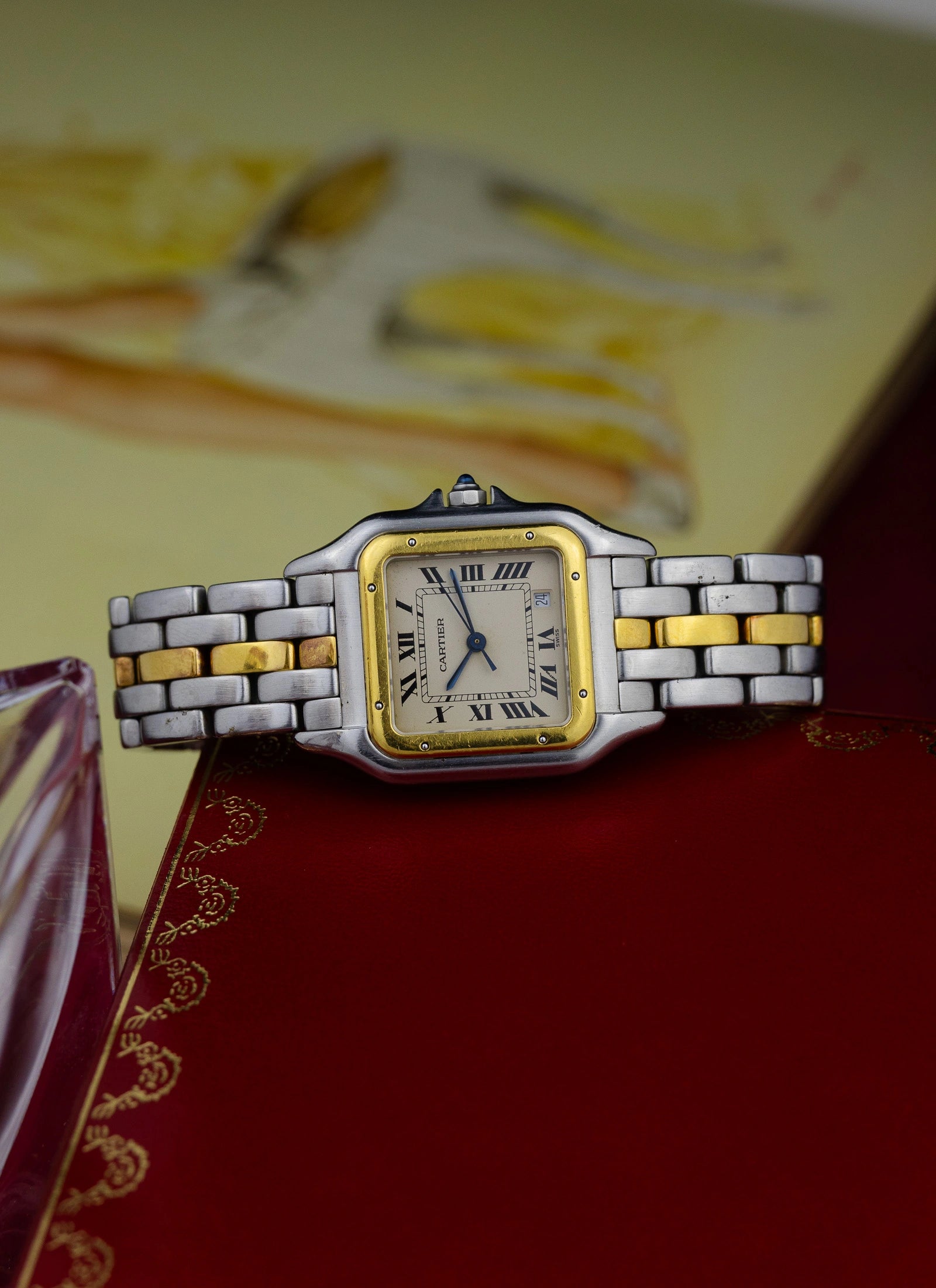 1990s Cartier Panthere Date Quartz Box