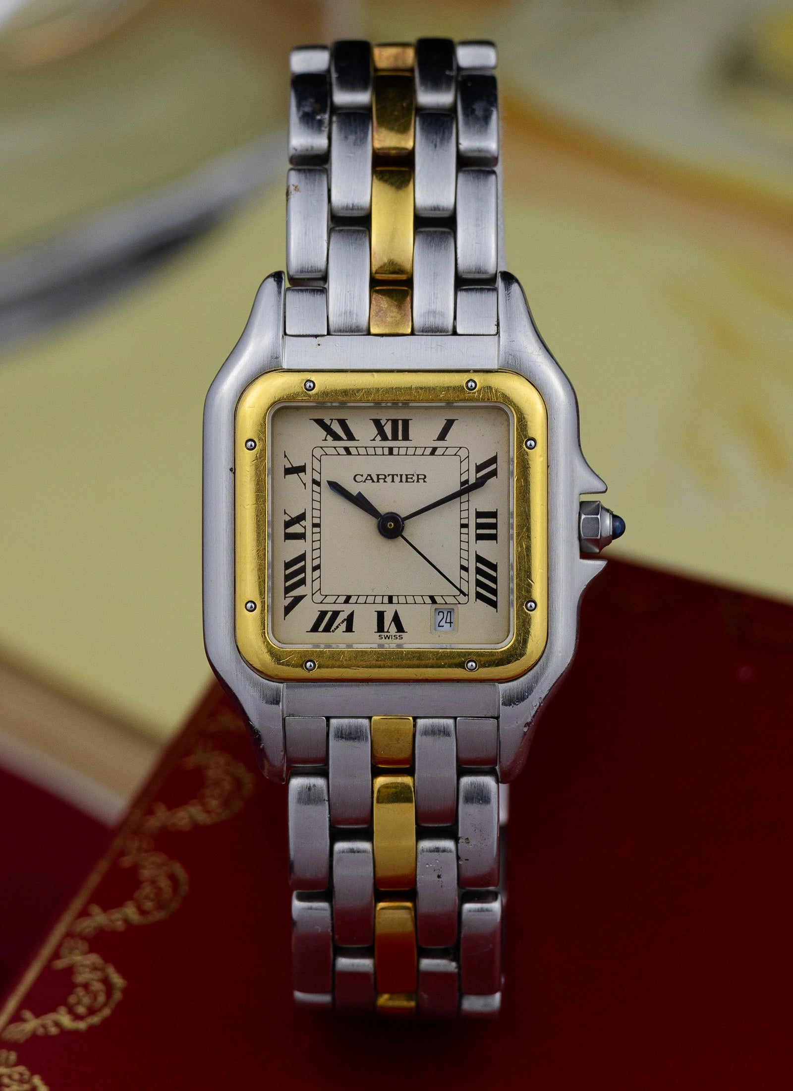 1990s Cartier Panthere Date Quartz Box