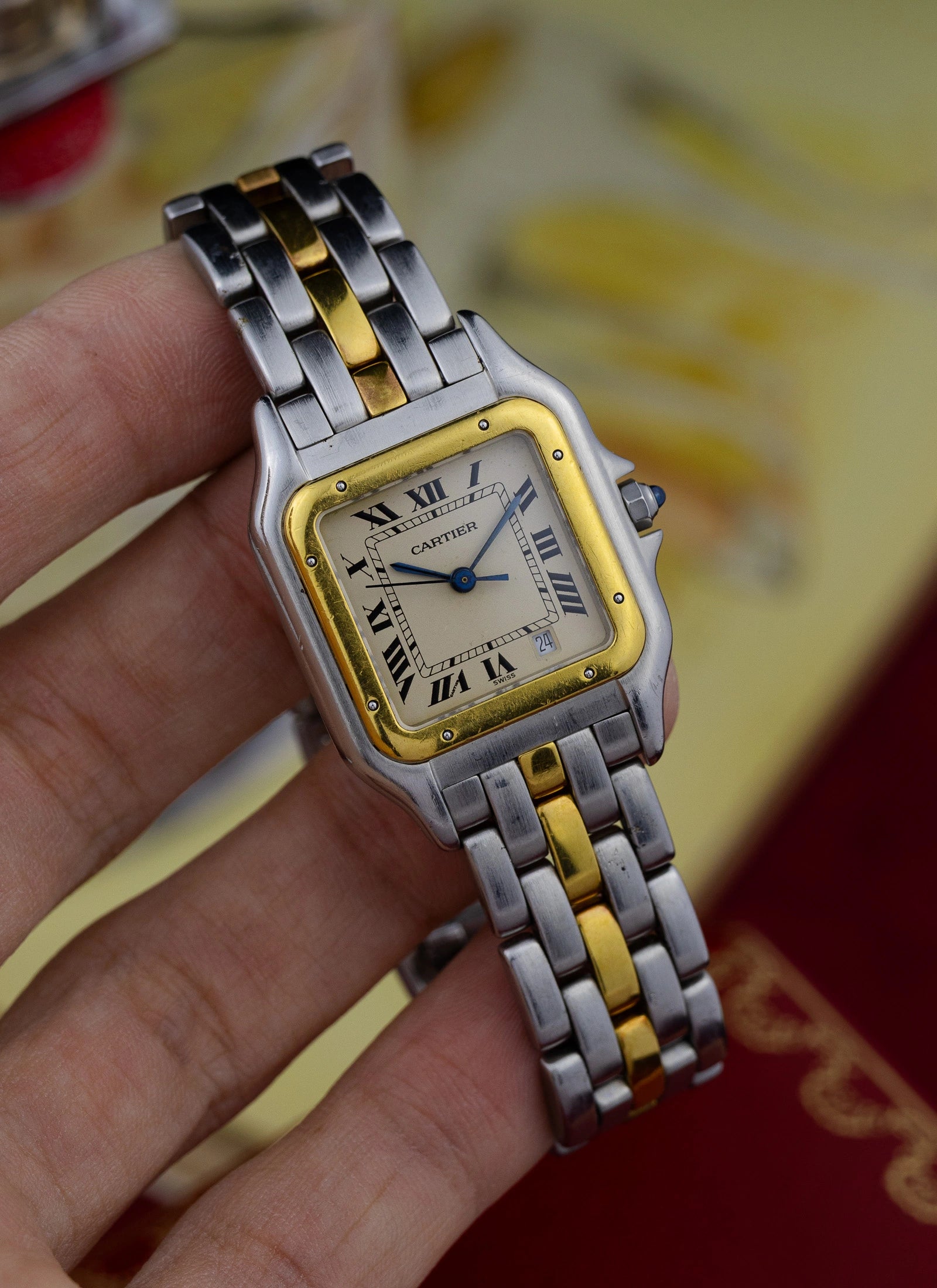 1990s Cartier Panthere Date Quartz Box