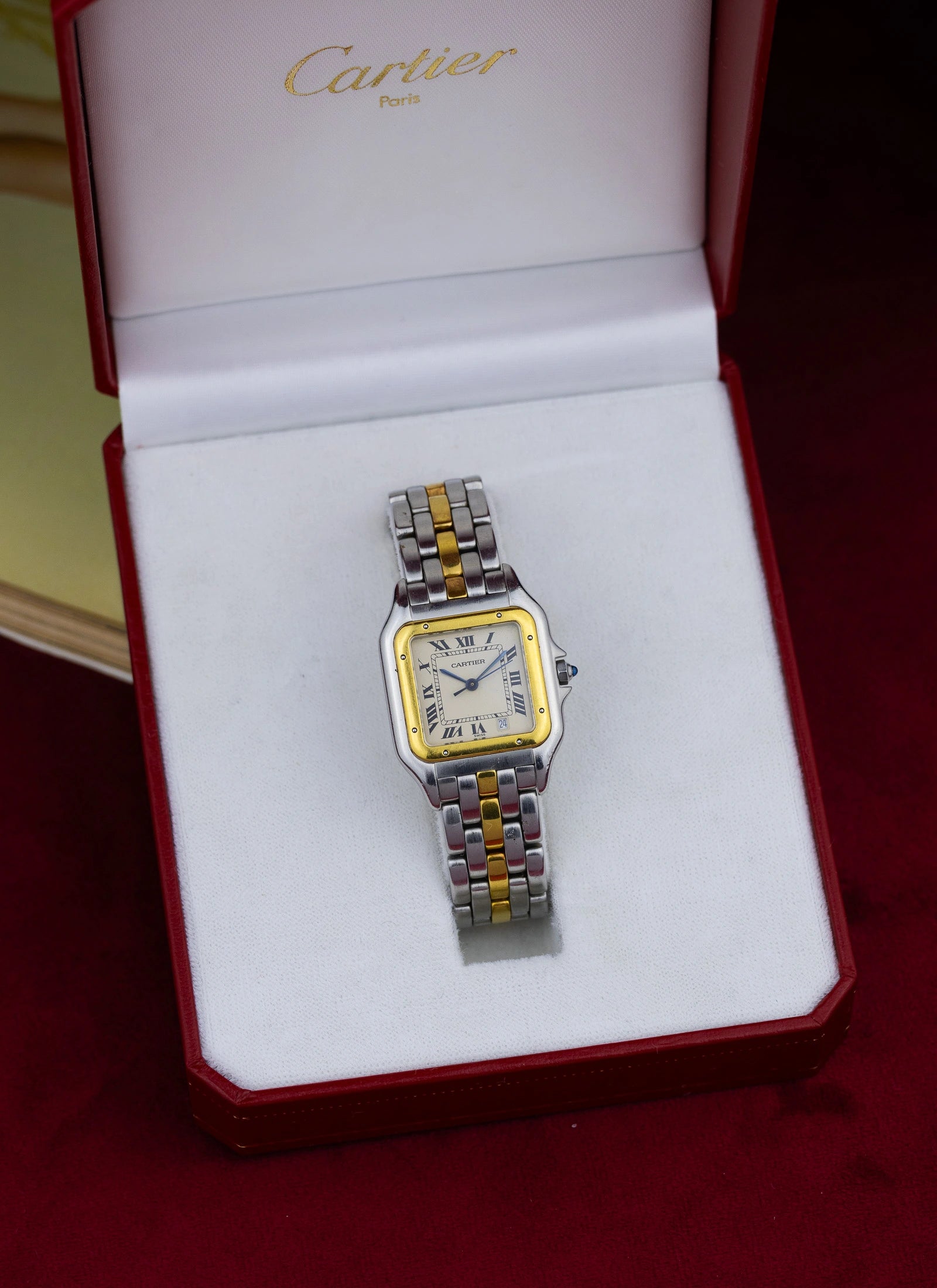 1990s Cartier Panthere Date Quartz Box