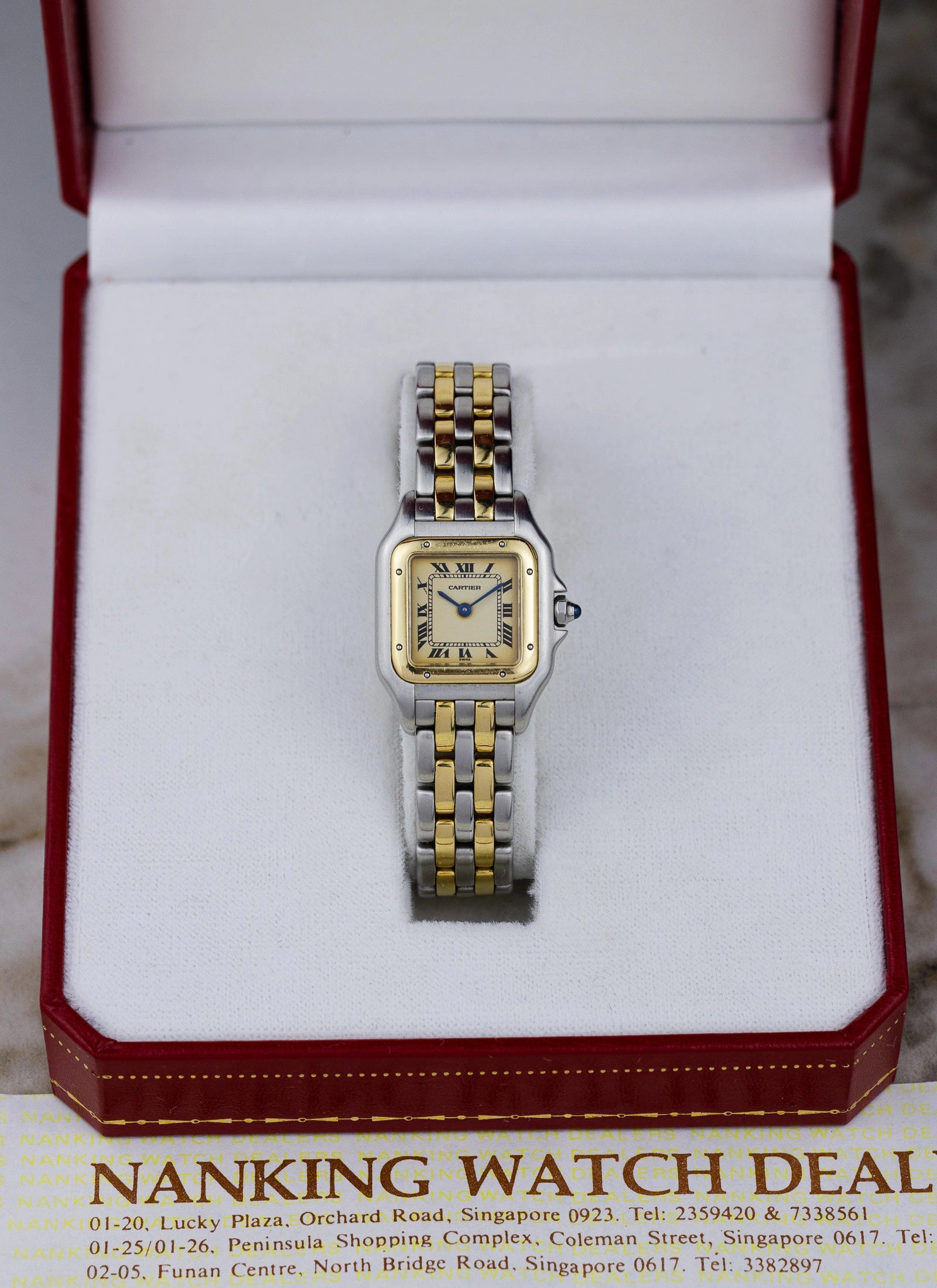 [REZERWACJA]1989 Cartier Panthere Bicolor 166921 Box & Receipt