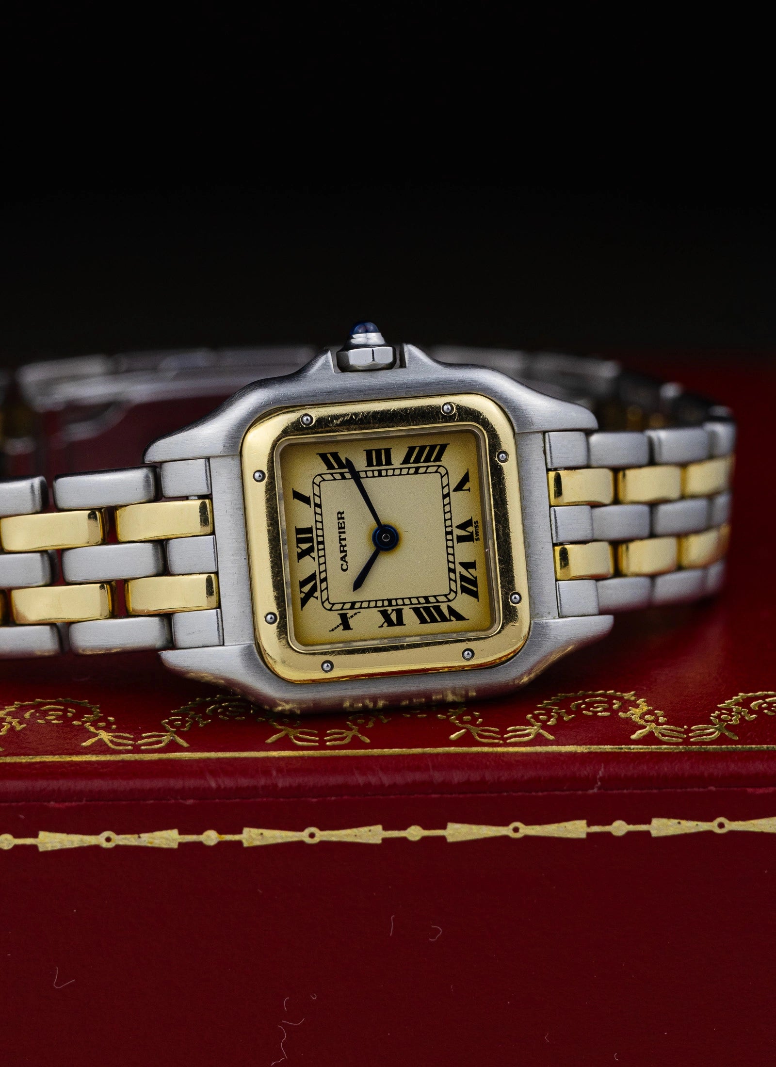 [REZERWACJA]1989 Cartier Panthere Bicolor 166921 Box & Receipt