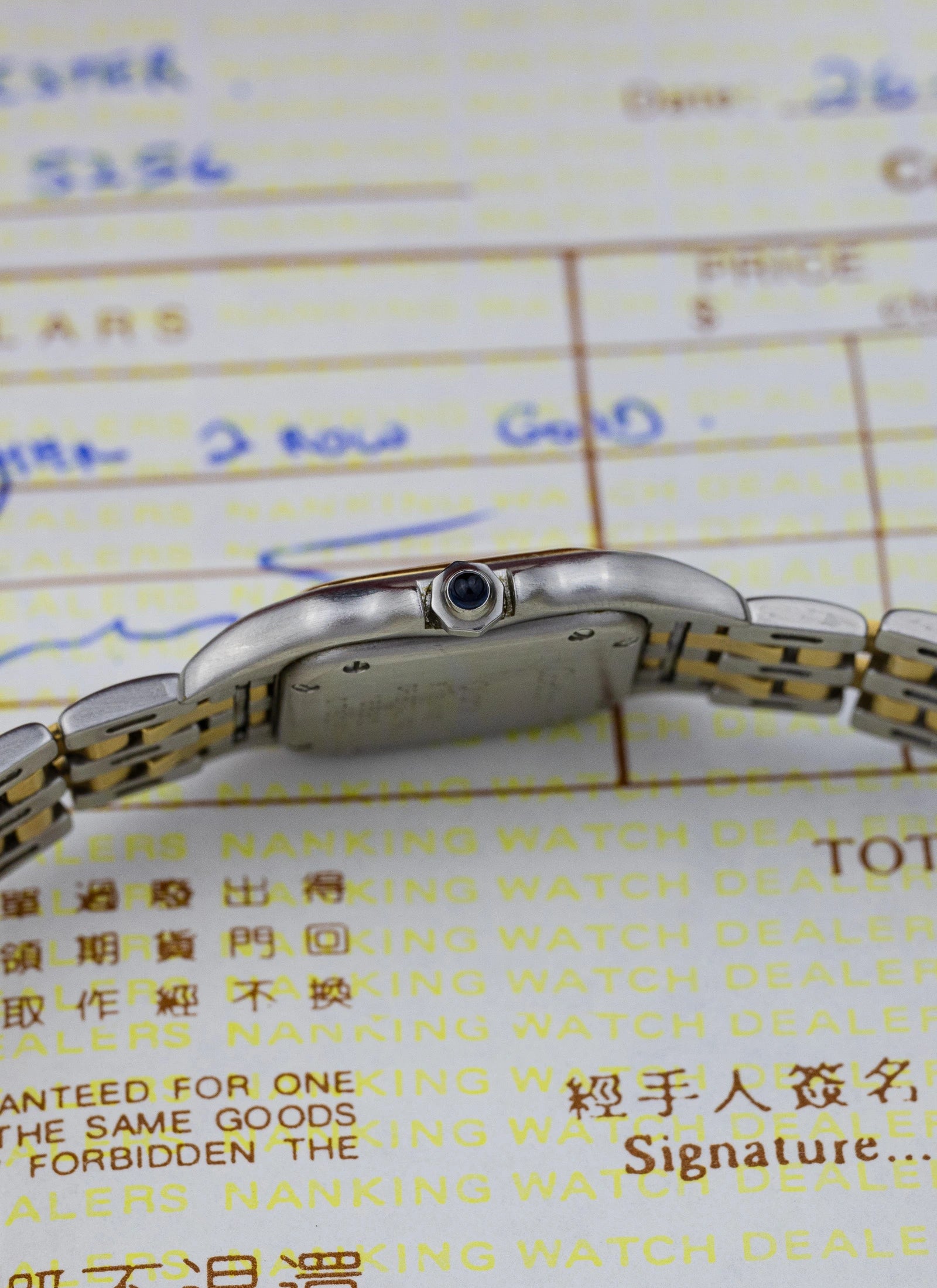 [REZERWACJA]1989 Cartier Panthere Bicolor 166921 Box & Receipt