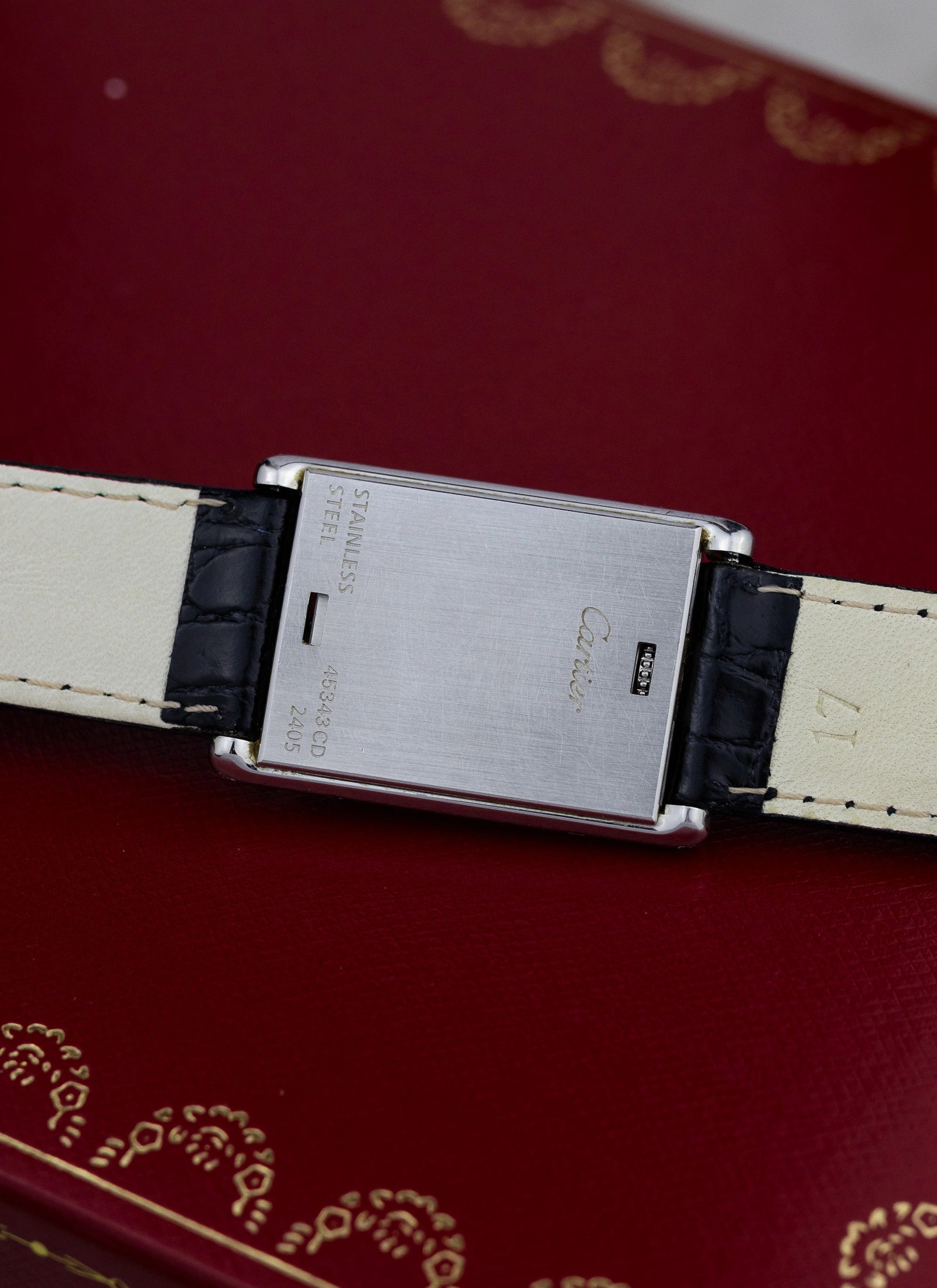 2010s Cartier Tank Basculante Quartz 2405 Box