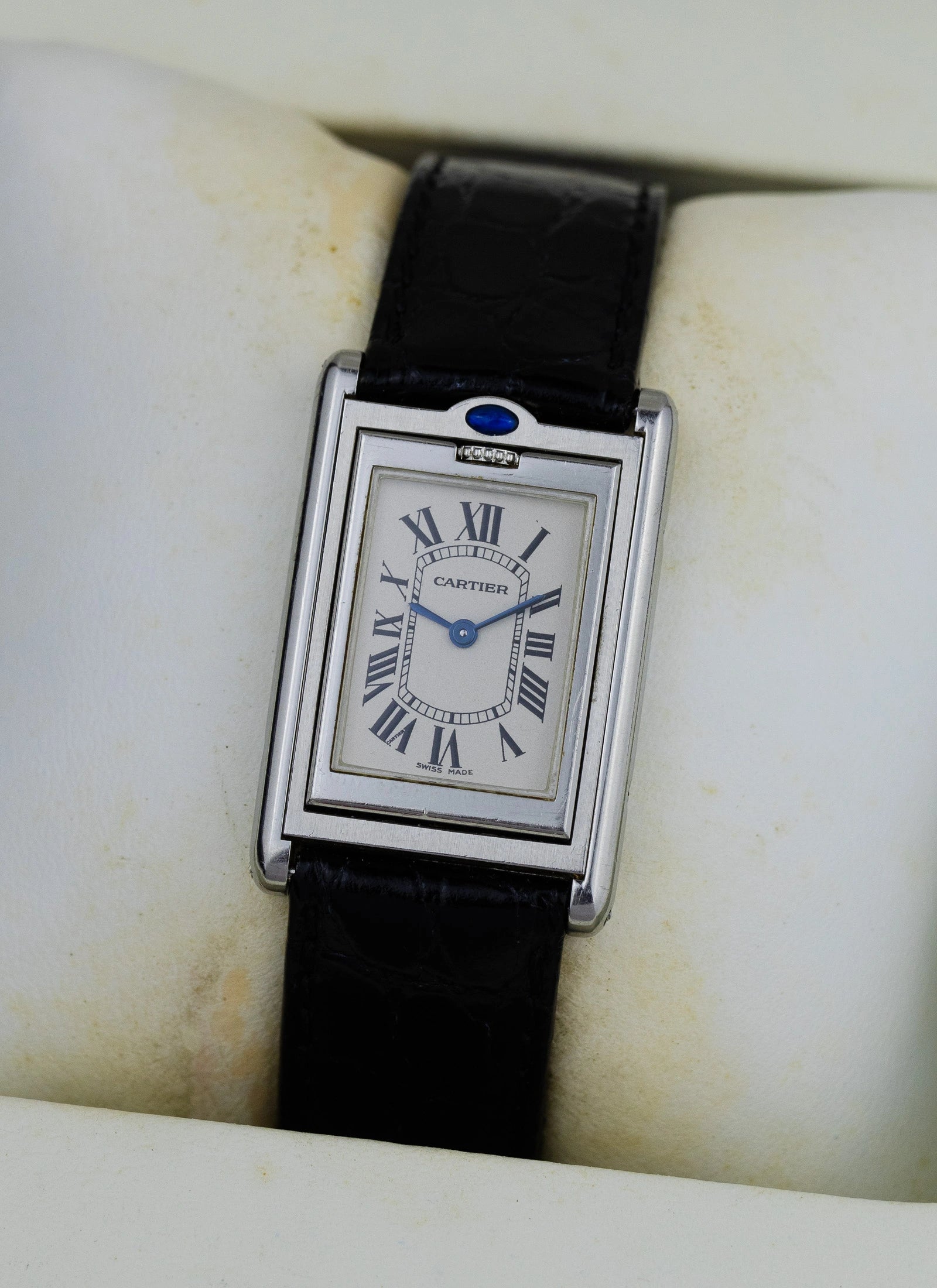 2010s Cartier Tank Basculante Quartz 2405 Box