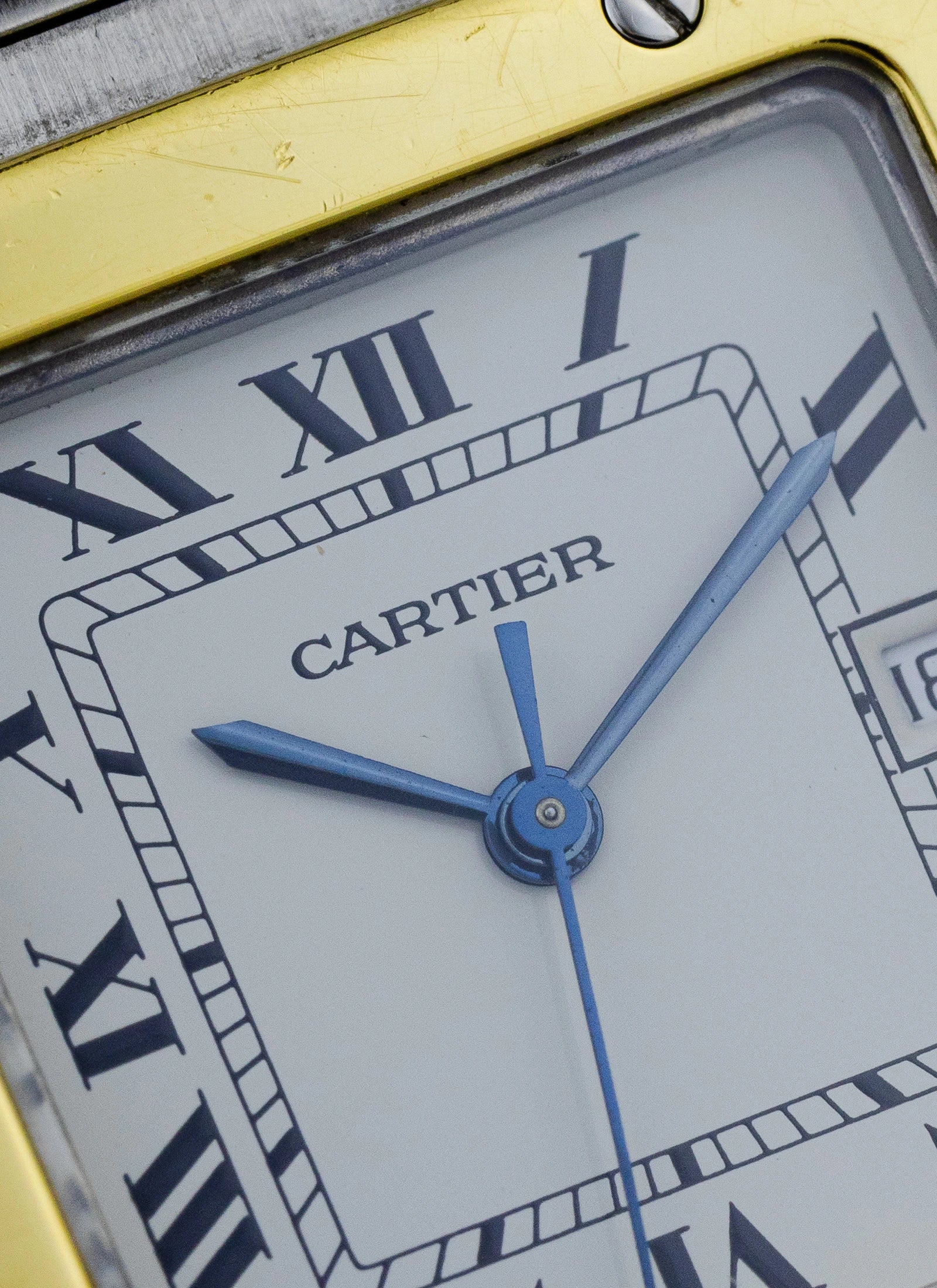1980s Cartier Santos Caree Automatique