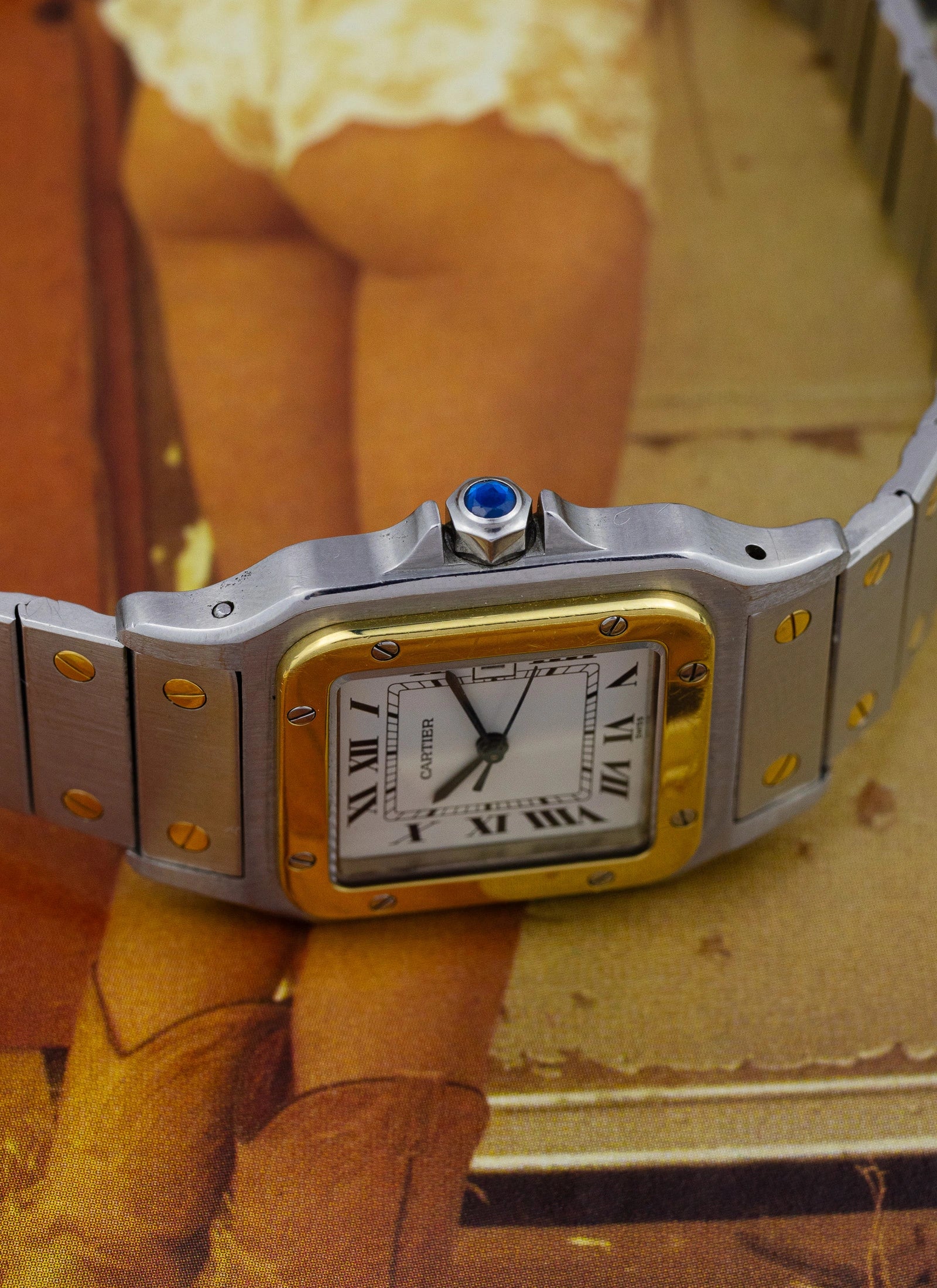1980s Cartier Santos Caree Automatique
