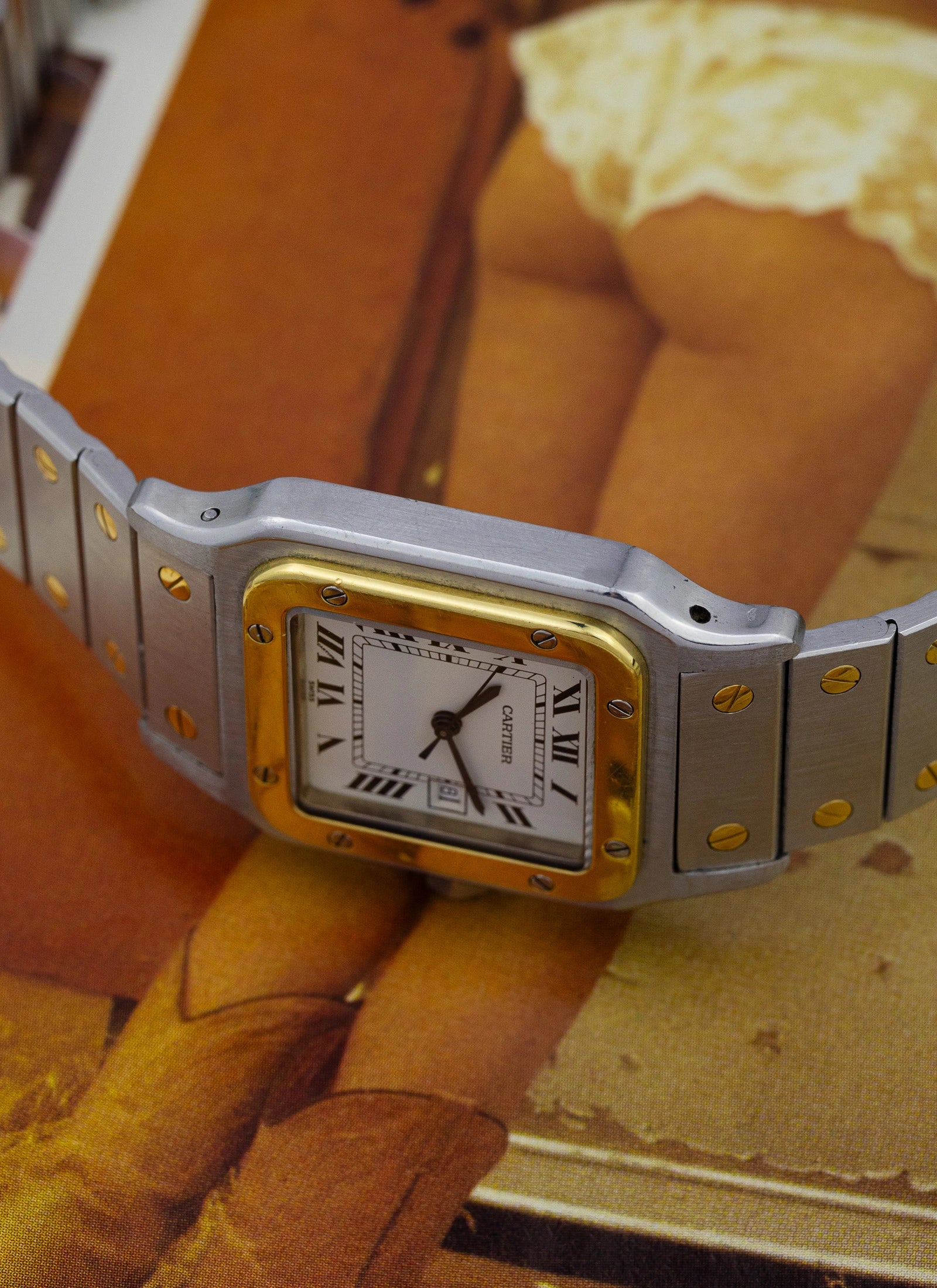 1980s Cartier Santos Caree Automatique