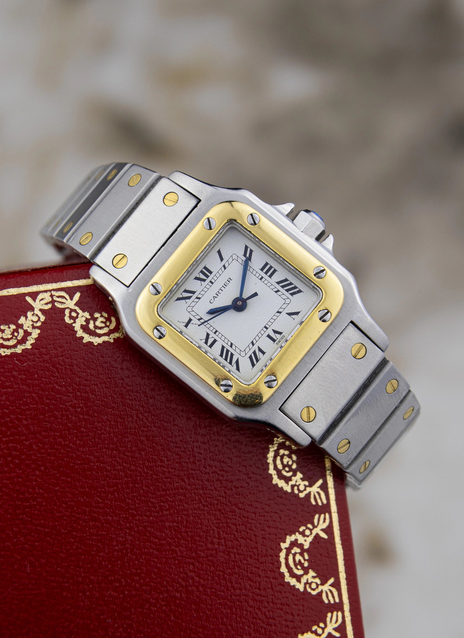 1990s Ladies Cartier Santos Carree 0902