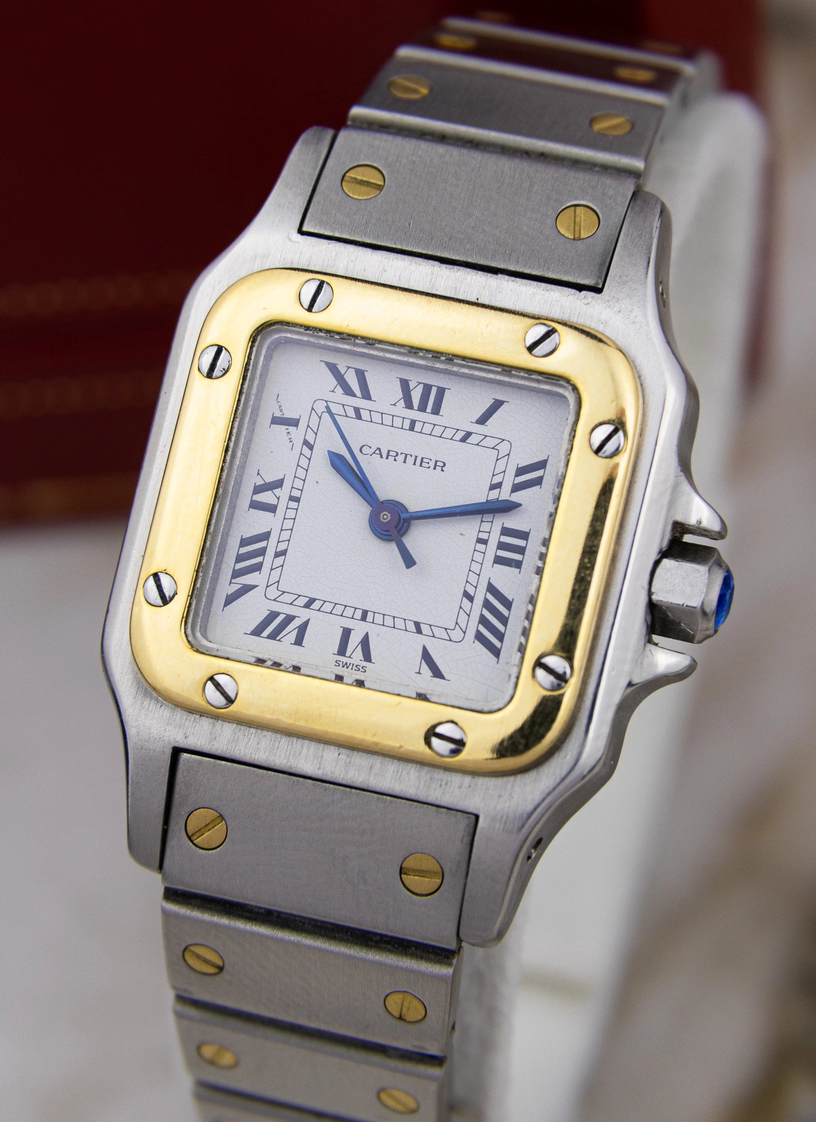 1990s Ladies Cartier Santos Carree 0902