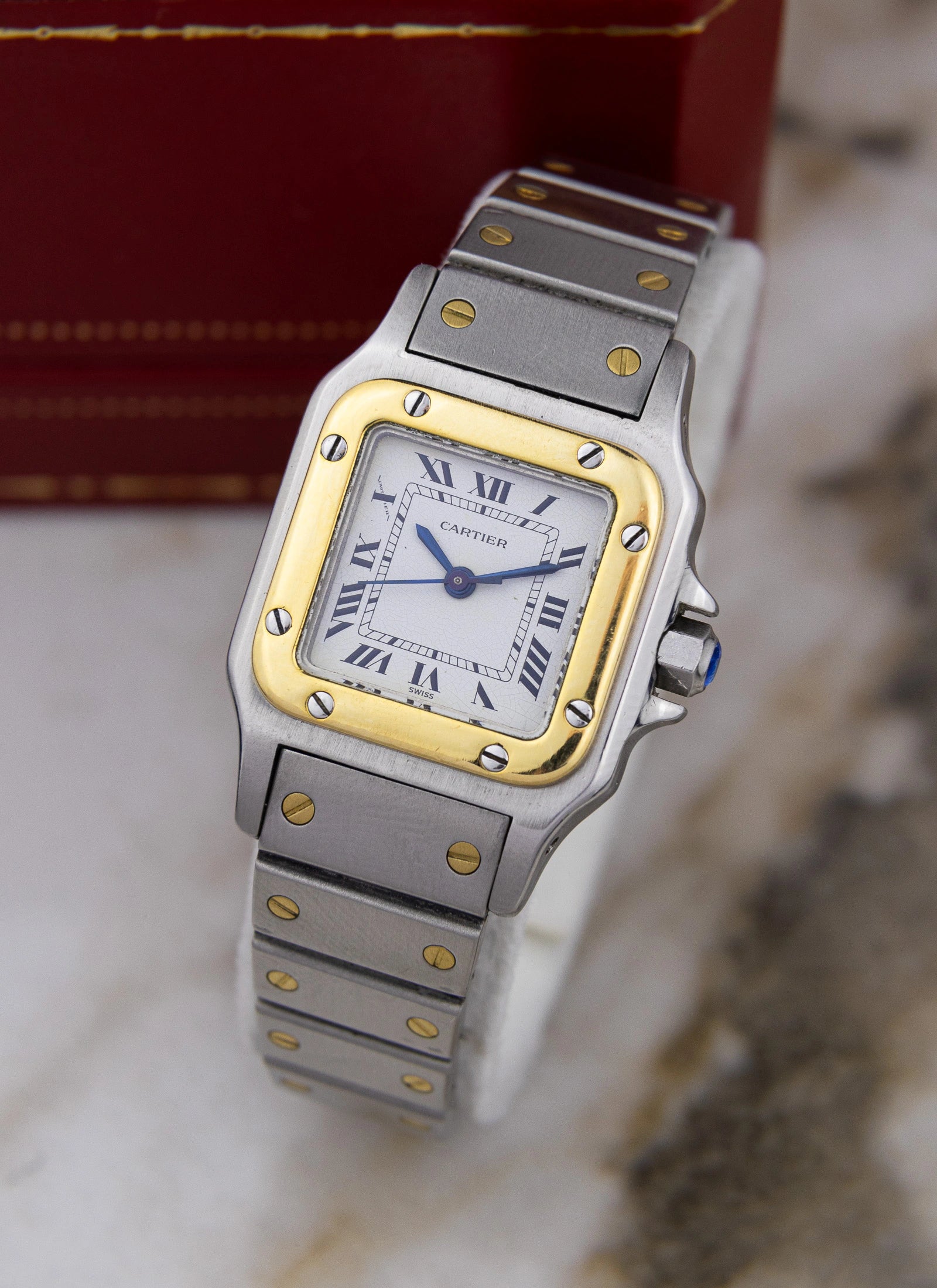 1990s Ladies Cartier Santos Carree 0902