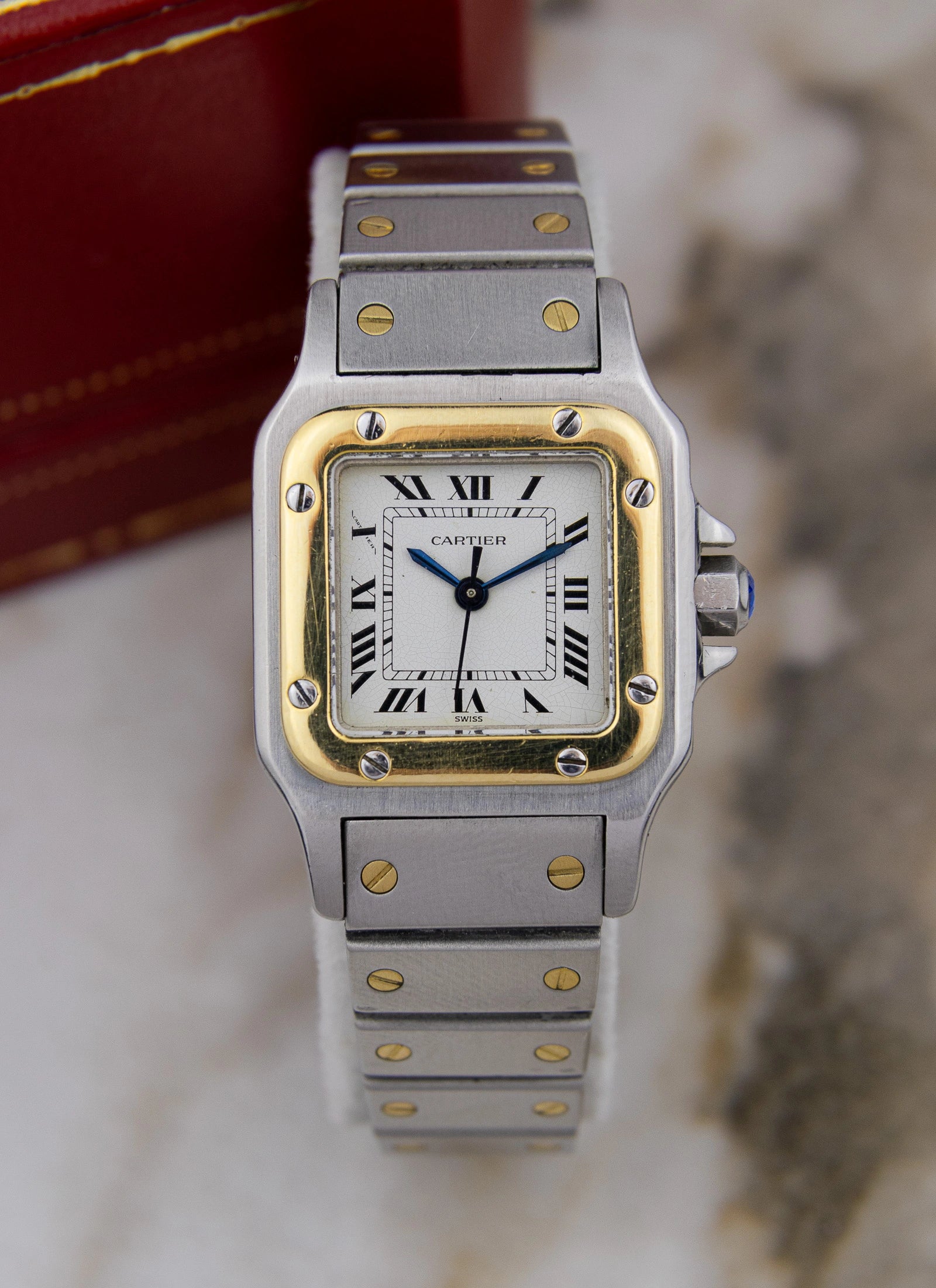 1990s Ladies Cartier Santos Carree 0902