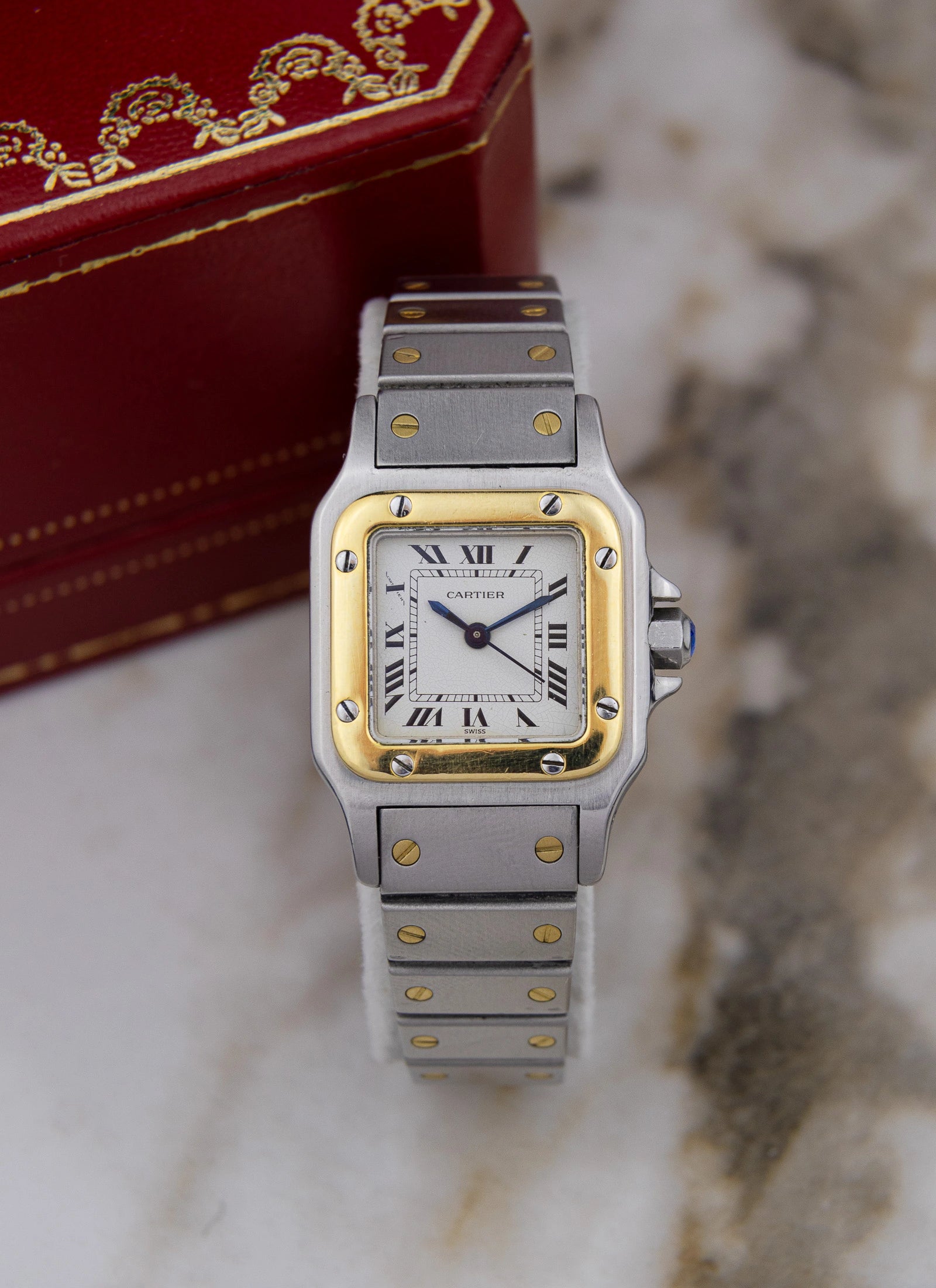 1990s Ladies Cartier Santos Carree 0902