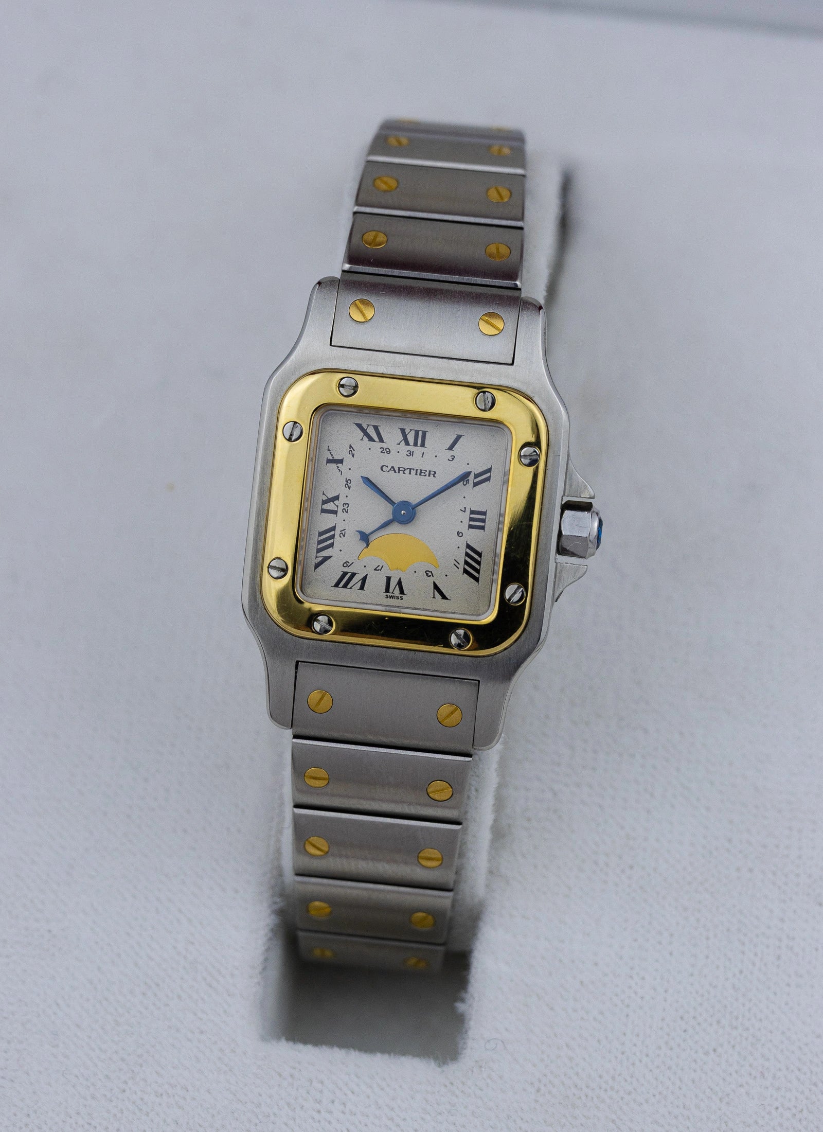 1990s Cartier Santos Galbee Moonphase 119902 Box