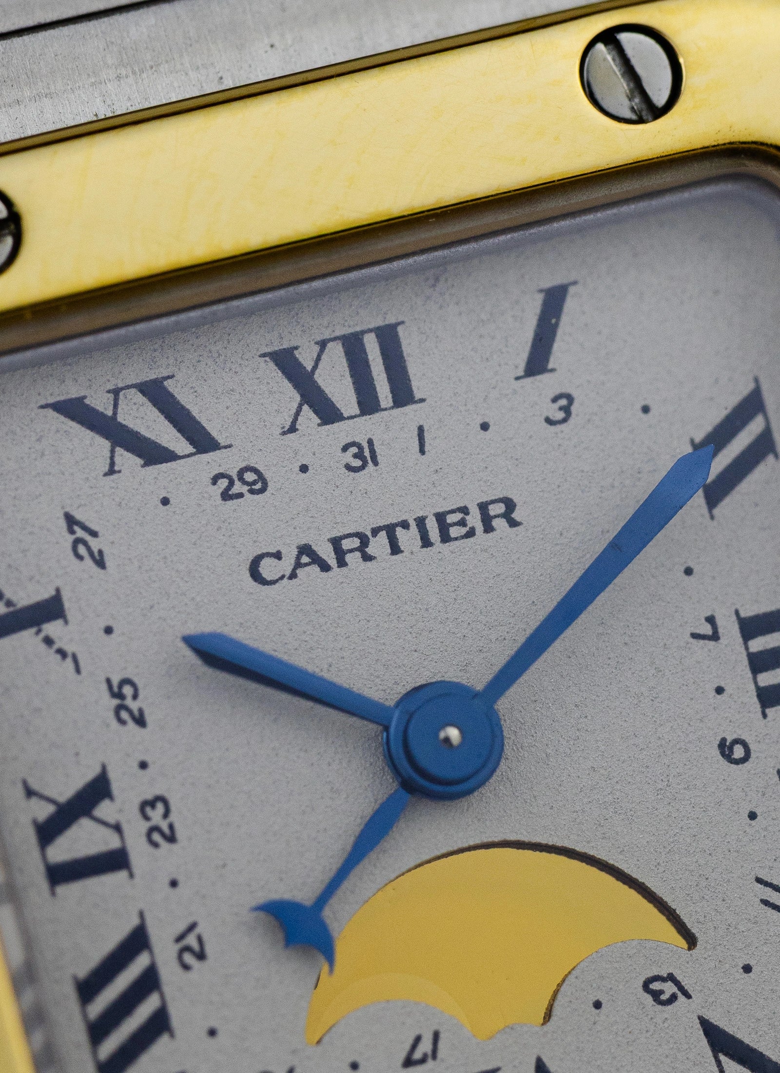 1990s Cartier Santos Galbee Moonphase 119902 Box