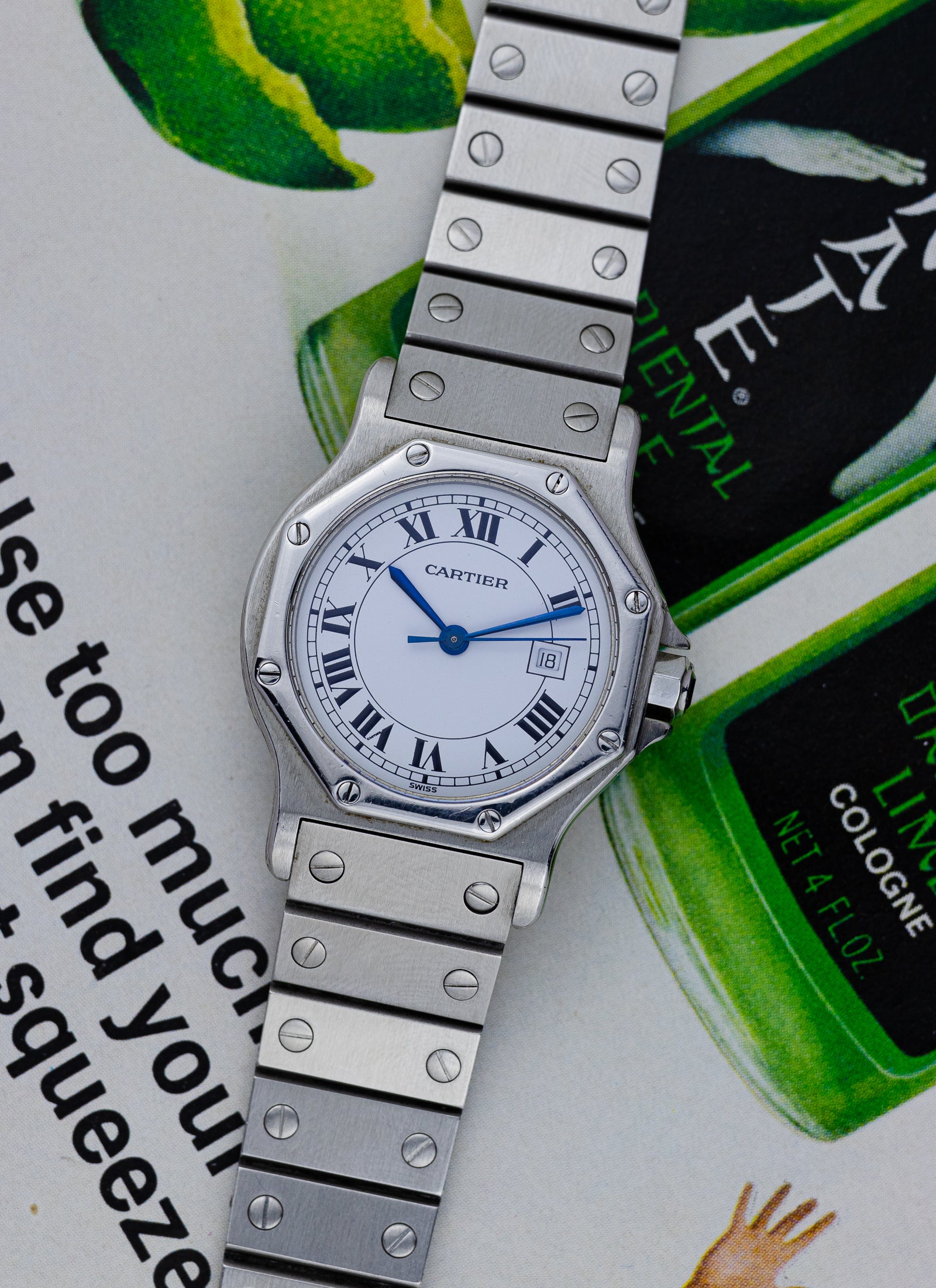 1990s Cartier Santos Octagon Automatic