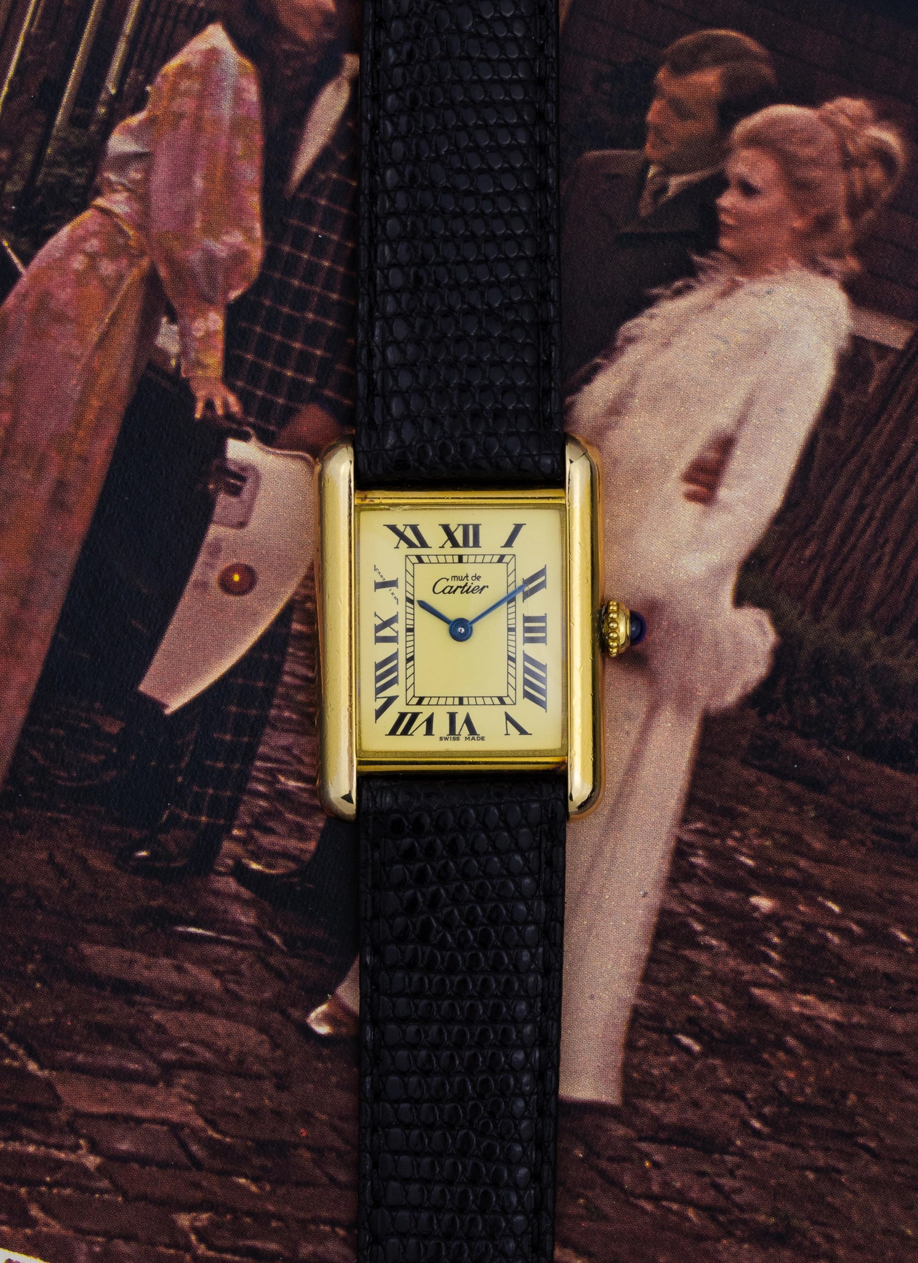 1990s Lady Cartier Must Tank Ivory Mid-Size Ref 2415