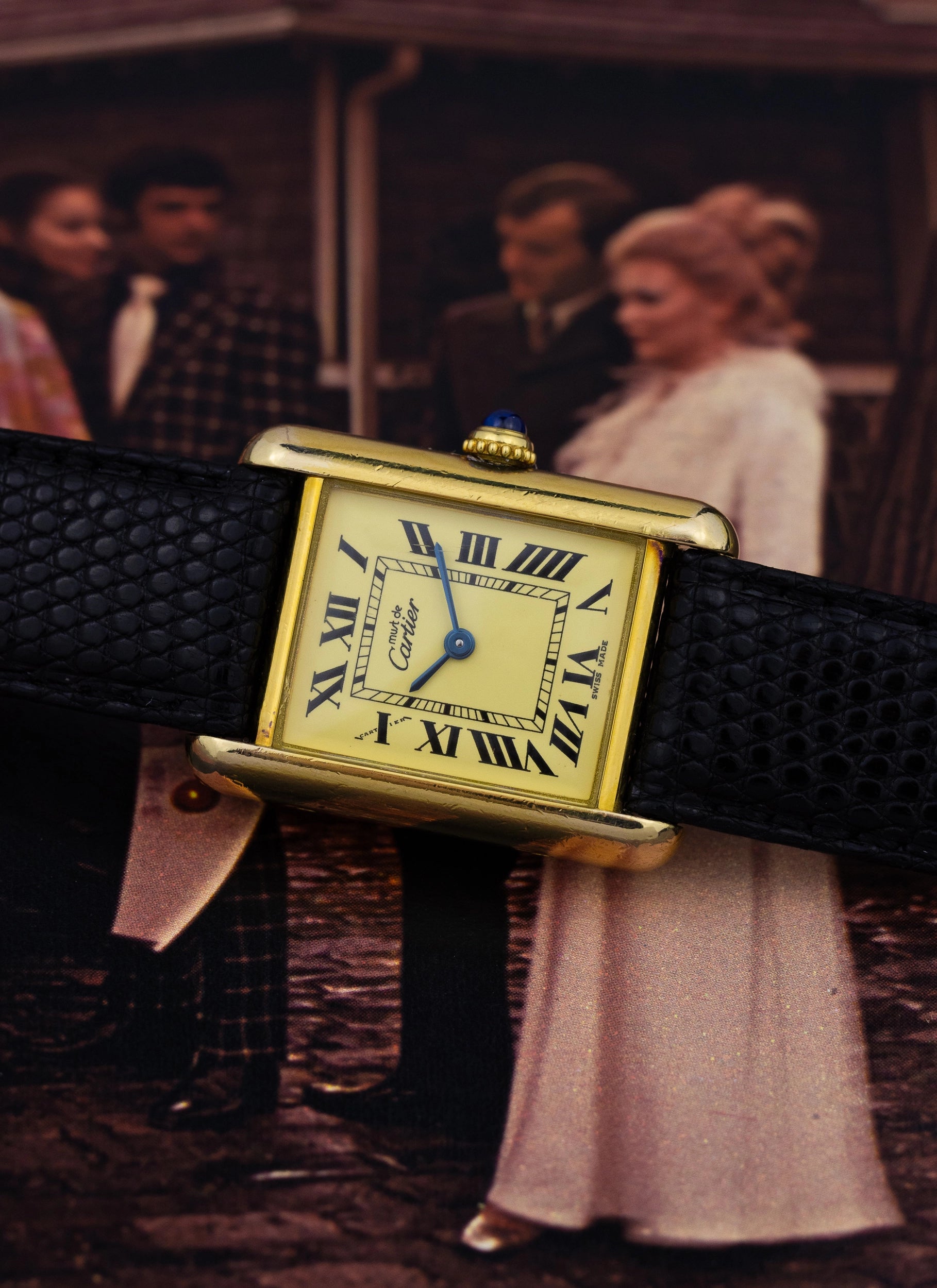 1990s Lady Cartier Must Tank Ivory Mid-Size Ref 2415