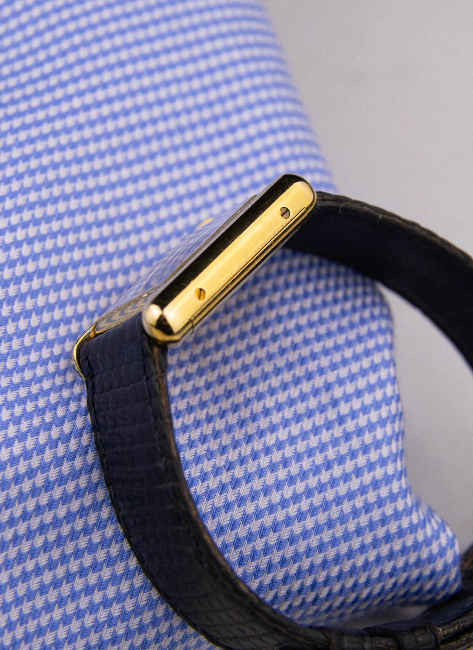 1980s Must de Cartier Tank Lapis Lazuli